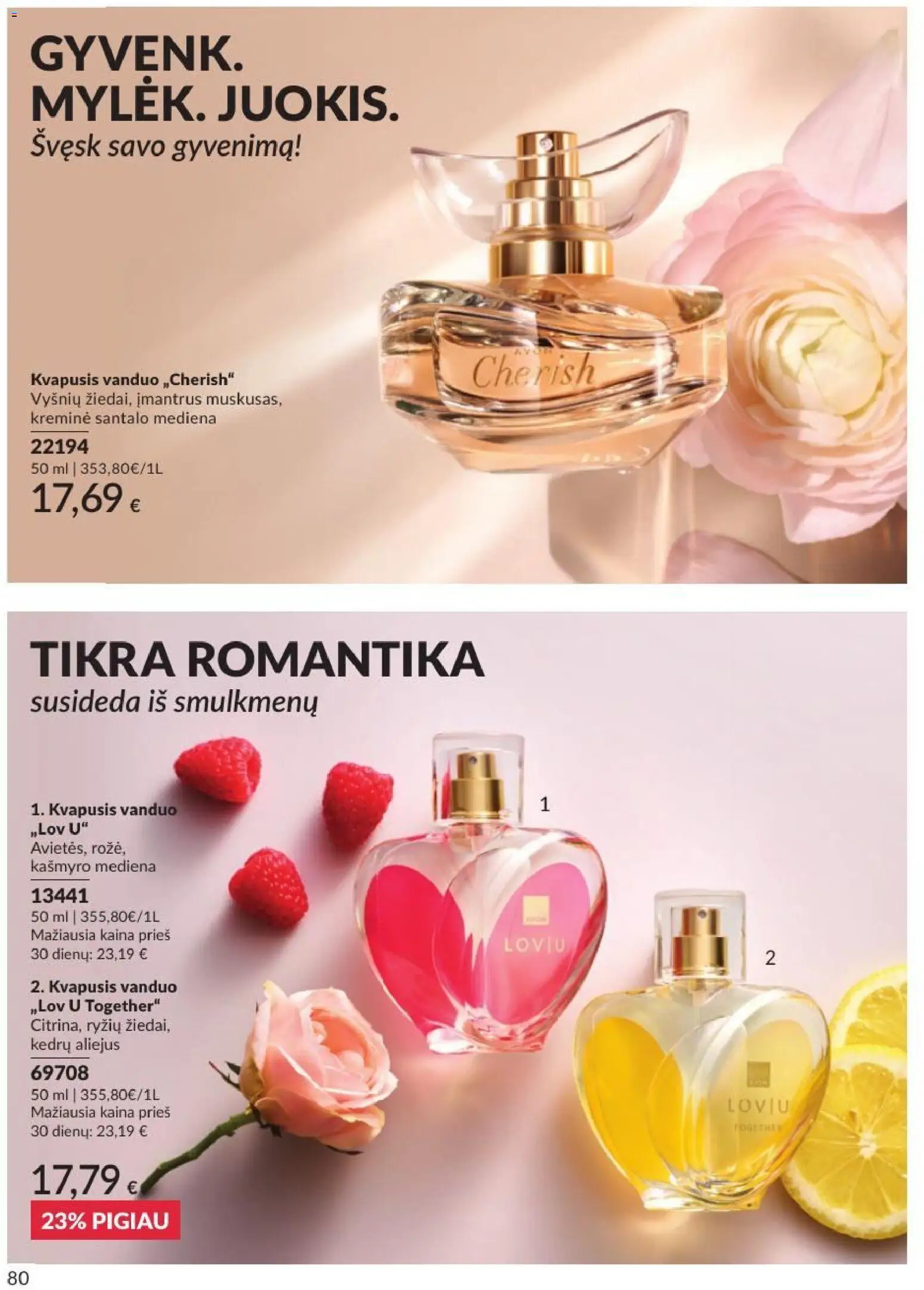 AVON akcijos nuo 2026.07.01 | Puslapis: 80 | Prekių: Kvapusis vanduo, Aliejus