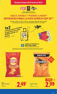 Vista previa Lay's Patatas punto sal, Patatas punto sal, 248 g válido desde el 27.04.2026 | Página: 43