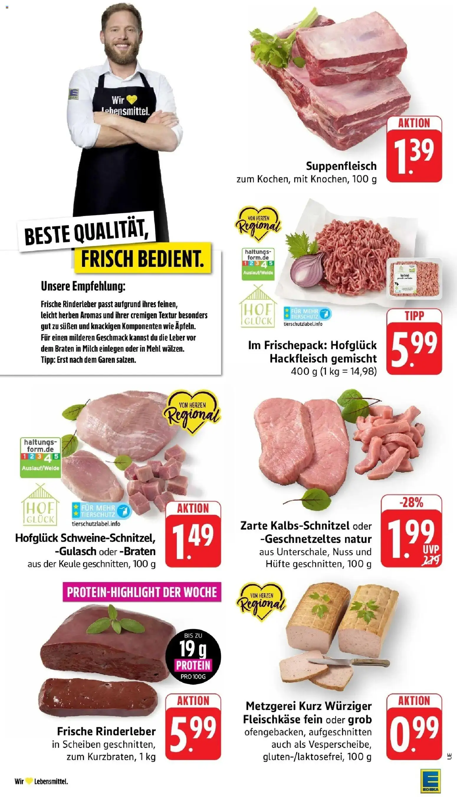 Edeka Prospekt Heilbronn-Sontheim (ab 05.10.2026) » Angebote Online | Seite: 8 | Produkte: Mehl, Gulasch, Suppenfleisch, Hackfleisch