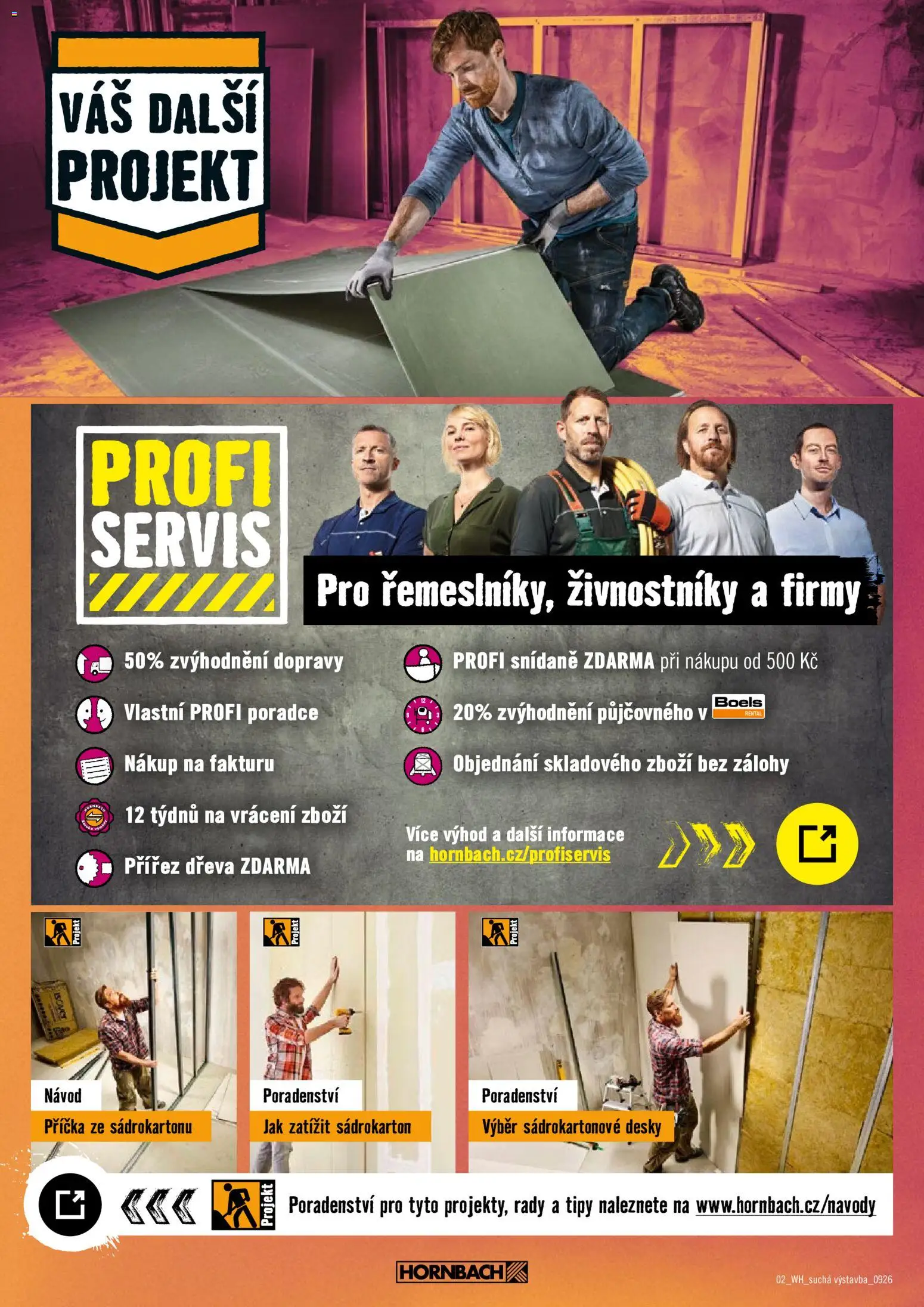 HORNBACH leták - Suchá výstavba od 23.09.2026 | Strana: 2 | Produkty: Desky