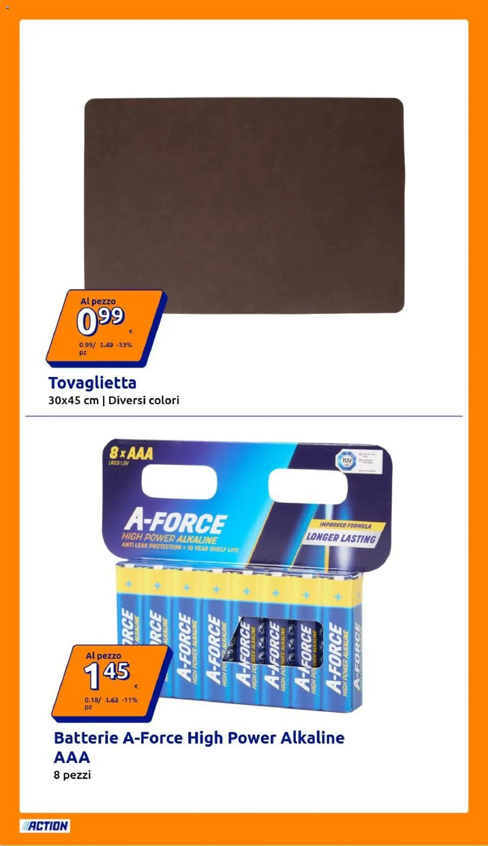 Volantino Action del 05/08/2026 | Pagina: 22 | Prodotti: Batterie