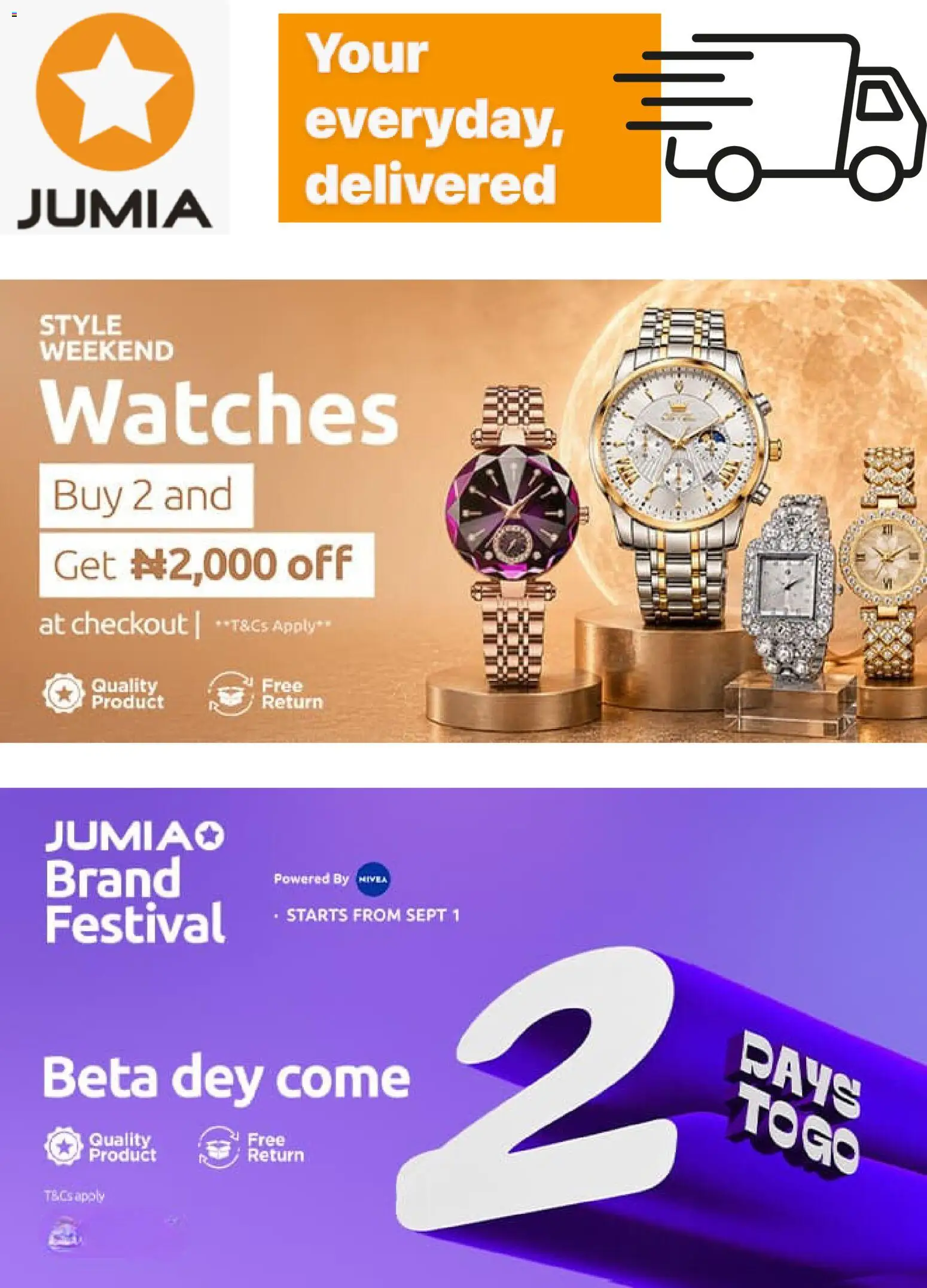 Jumia Catalogue valid from 31/08/2026 | Page: 1 | Products: Watches