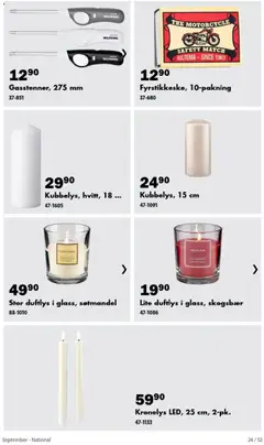 Forhåndsvisning av Biltema kundeavis September - National gyldig fra 01/09/2026 | Side: 24 | Produkter: Skogsbær, Duftlys
