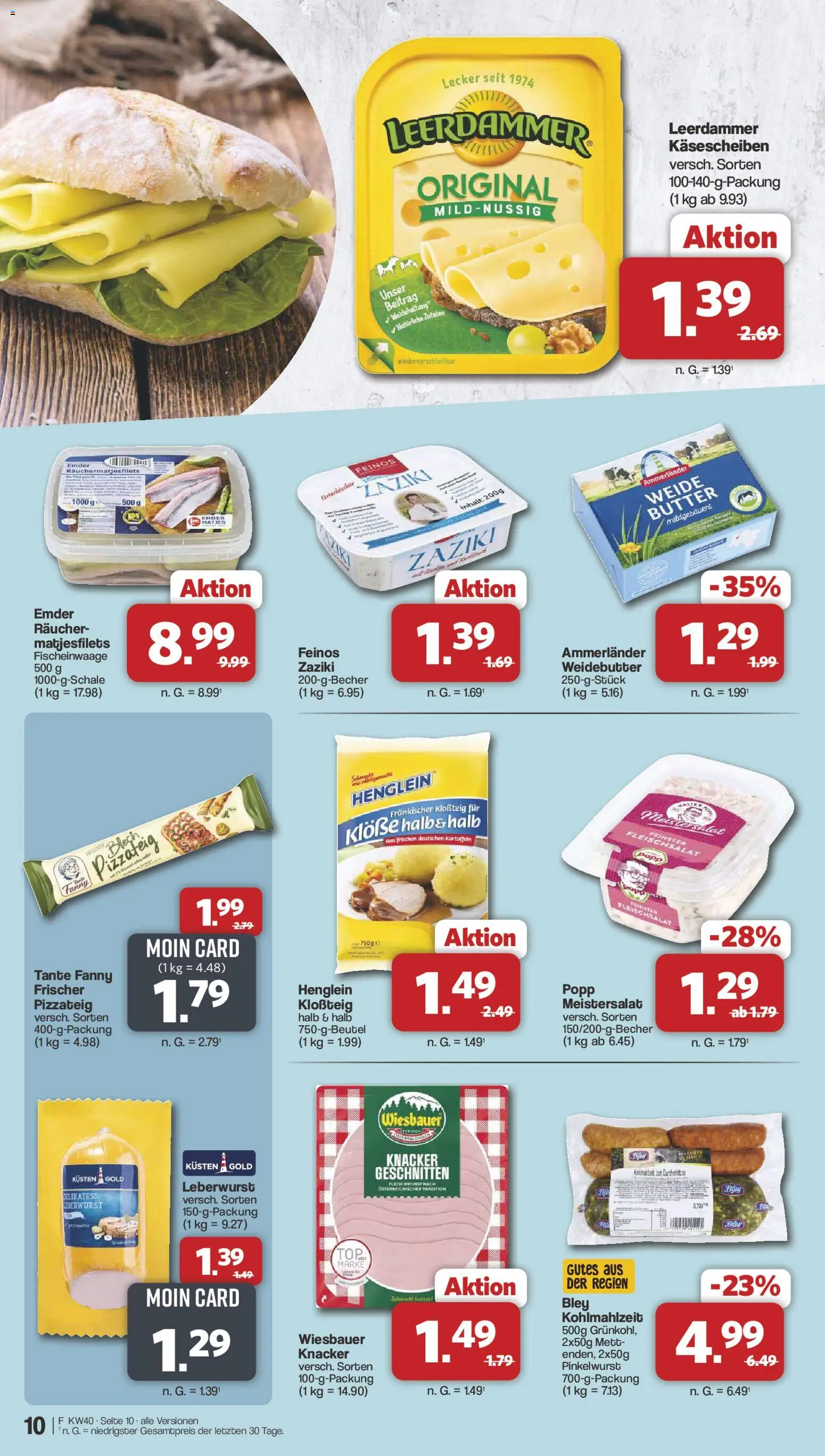 Famila Nordwest Prospekt – gültig ab 28.09.2026 | Seite: 10 | Produkte: Butter, Leerdammer, Kartoffeln