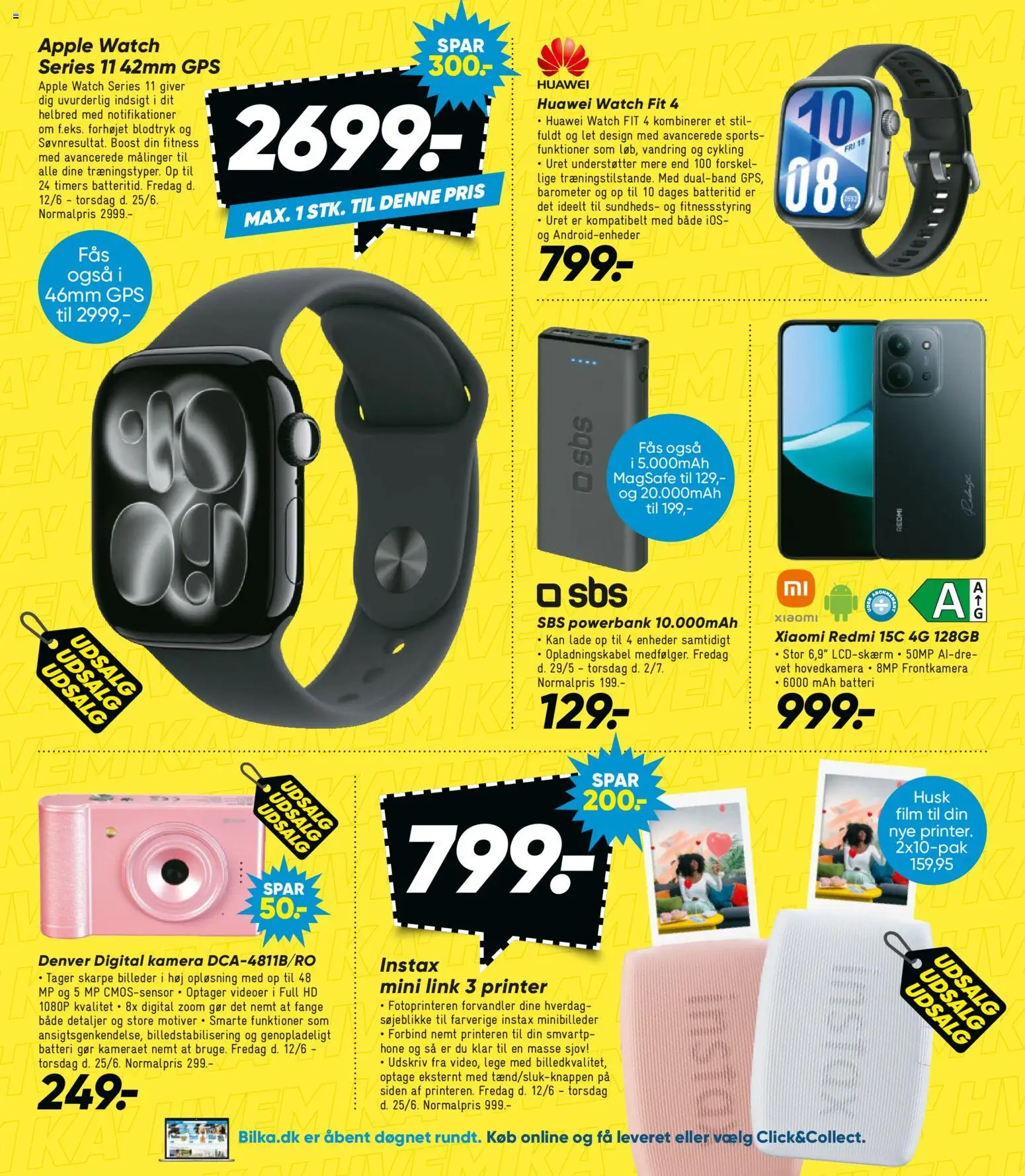 Bilka tilbudsavis – gyldig fra 12.06.2026 | Side: 33 | Produkter: Powerbank, GPS, Printer, Kamera