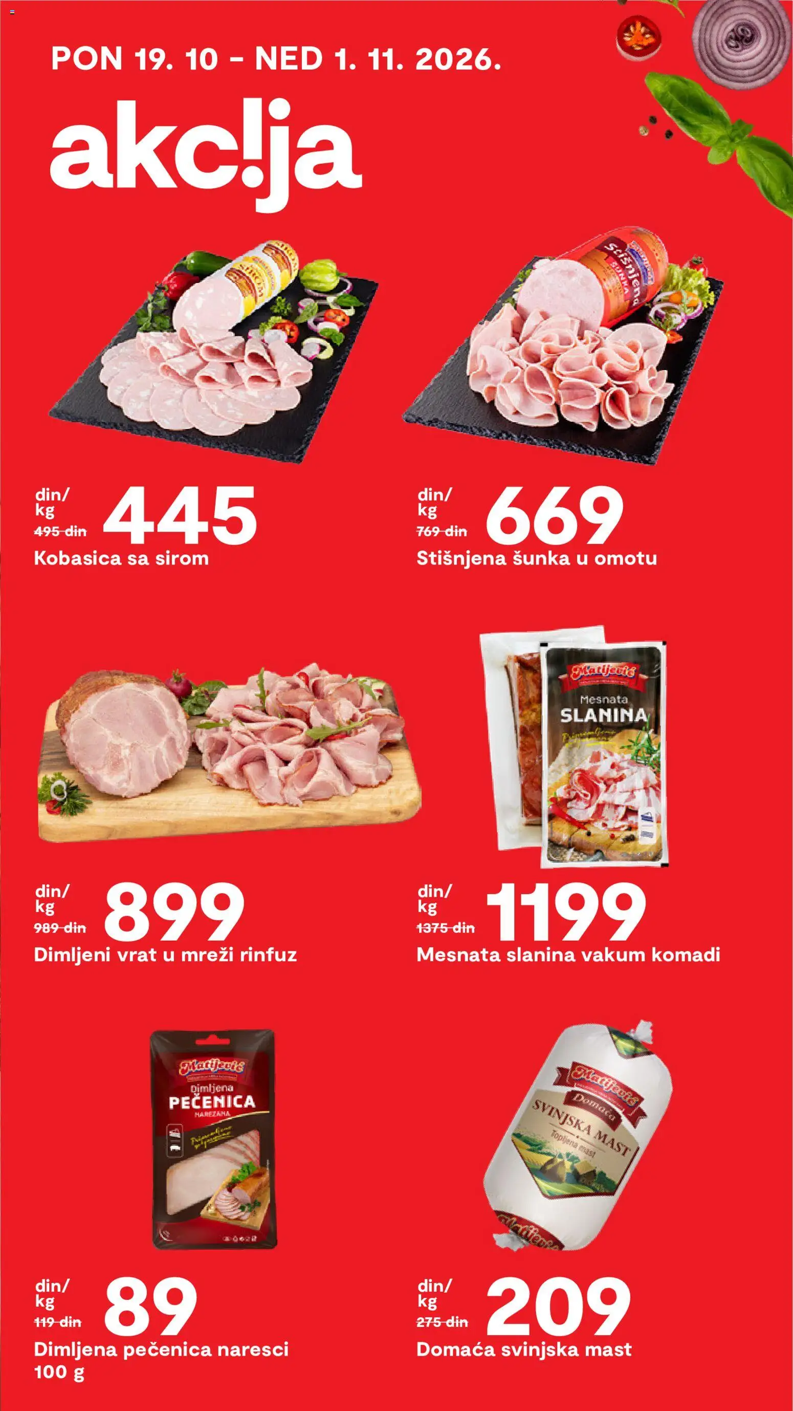Matijevic katalog - važi od 01.10.2026 | Strana: 13 | Proizvode: Mast, Vrat, Šunka, Svinjska mast