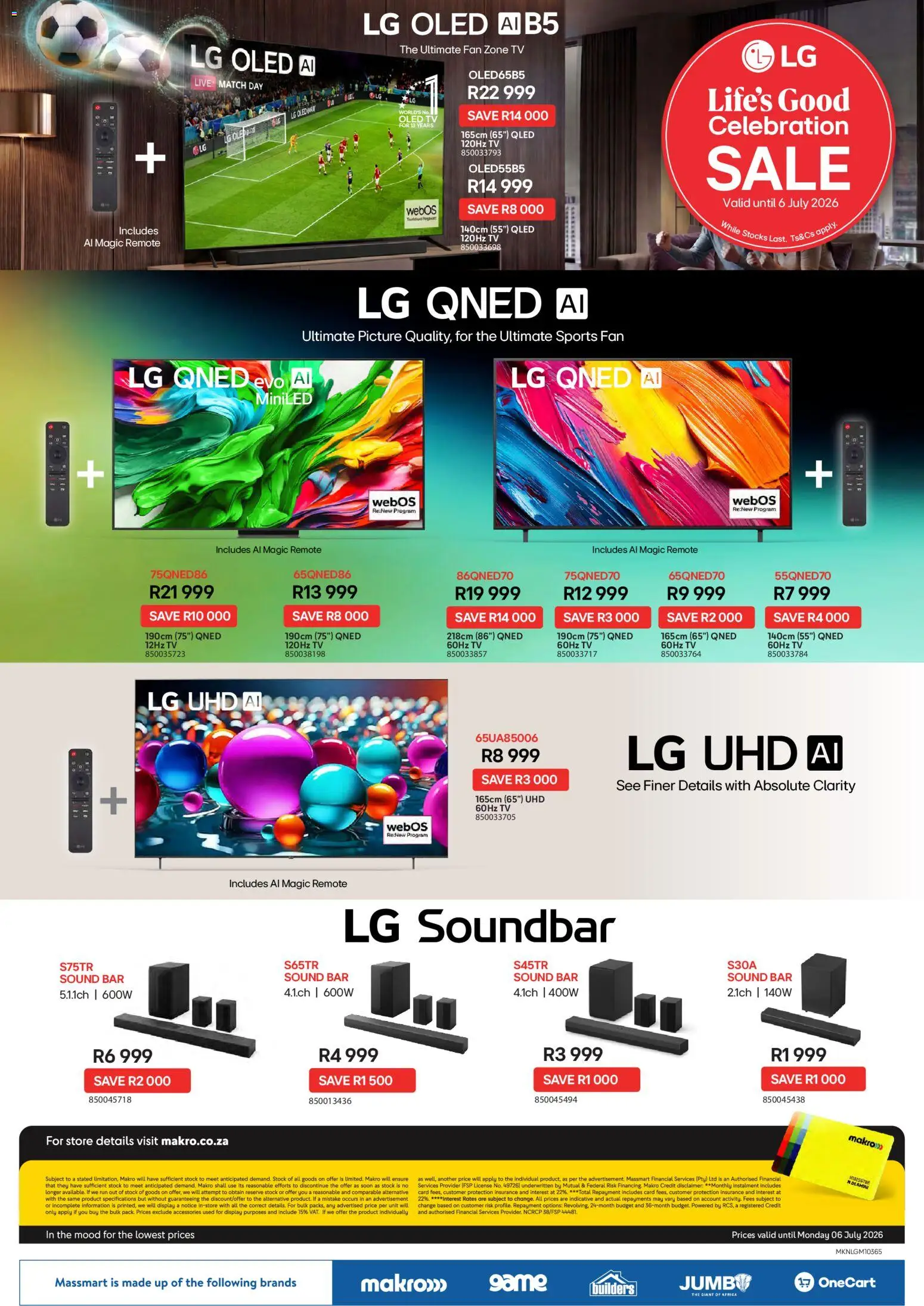 New Makro catalogue – valid from 24/06/2026 | Page: 4 | Products: TV, Soundbar, Remote, Stock