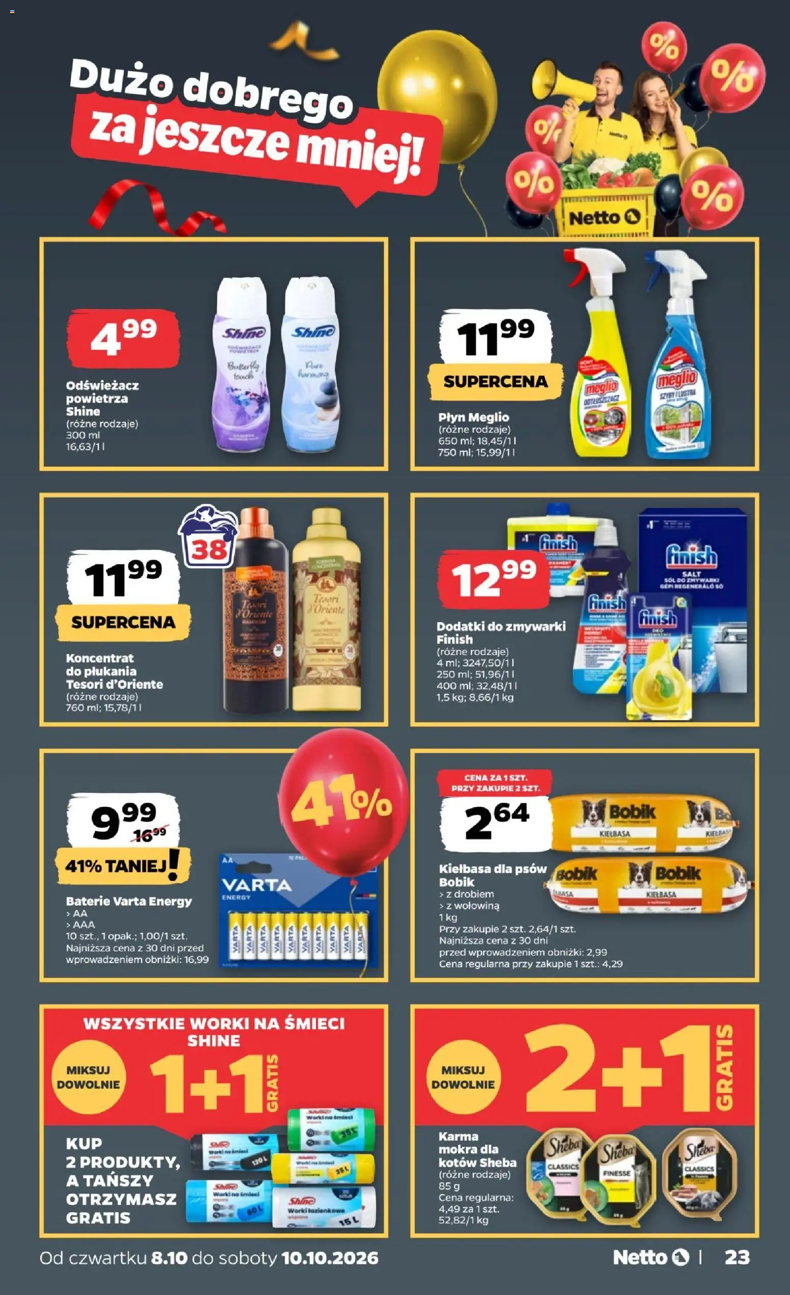 Netto gazetka od czwartku od 08.10.2026 | Strona: 23 | Produkty: Kiełbasa, Tesori d'oriente, Wołowina, Sól