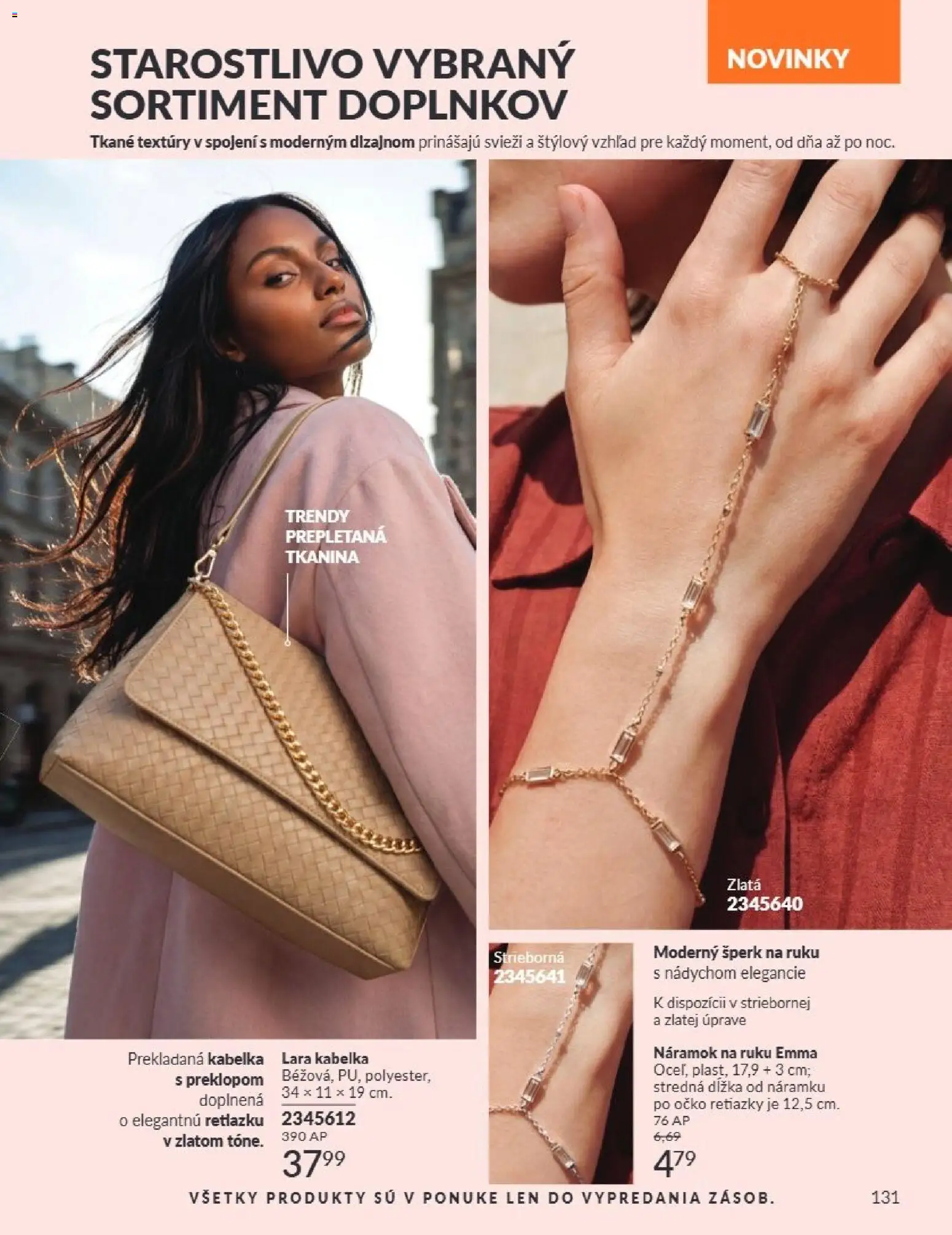 Nové Avon akcie – leták je platný od 01.07.2026 | Strana: 130 | Produkty: Kabelka