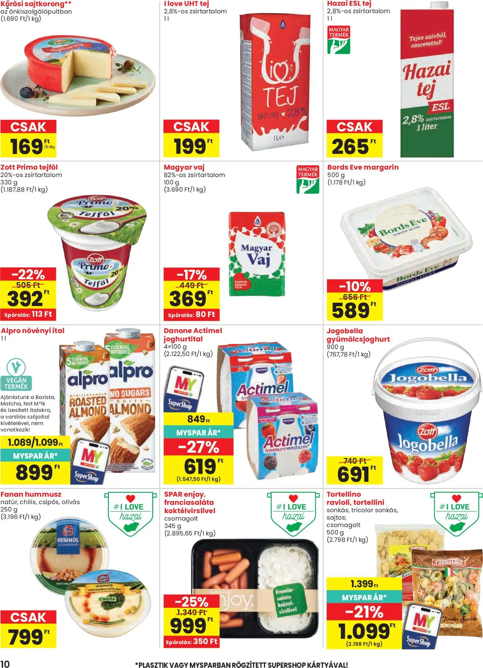 Spar akciós ujság - amely érvényes a következő dátumtól: 2026.10.01. | Oldal: 10