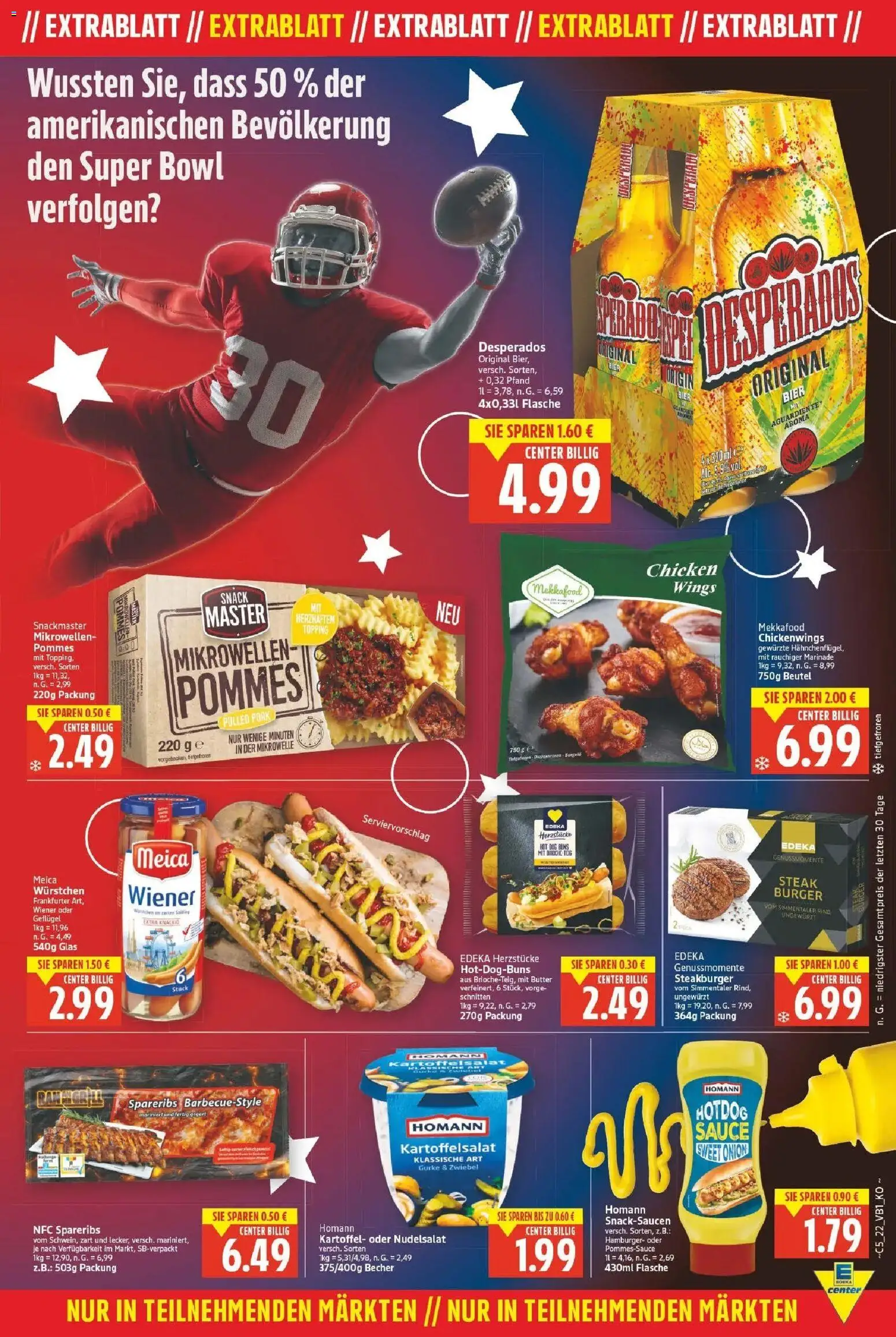 E center - Wochenangebote – gültig ab 10.05.2026 | Seite: 19 | Produkte: Mikrowelle, Burger, Meica, Desperados