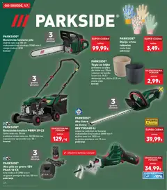 PARKSIDE® Benzinska lančana pila, Benzinska lančana pila, dužina reza cca. 44 cm, maksimalni broj okretaja 11500 min-1, snaga motora 2kW - Pregled kataloga iz trgovine Kaufland, vrijedi od 01.07.2026 | Stranica: 24