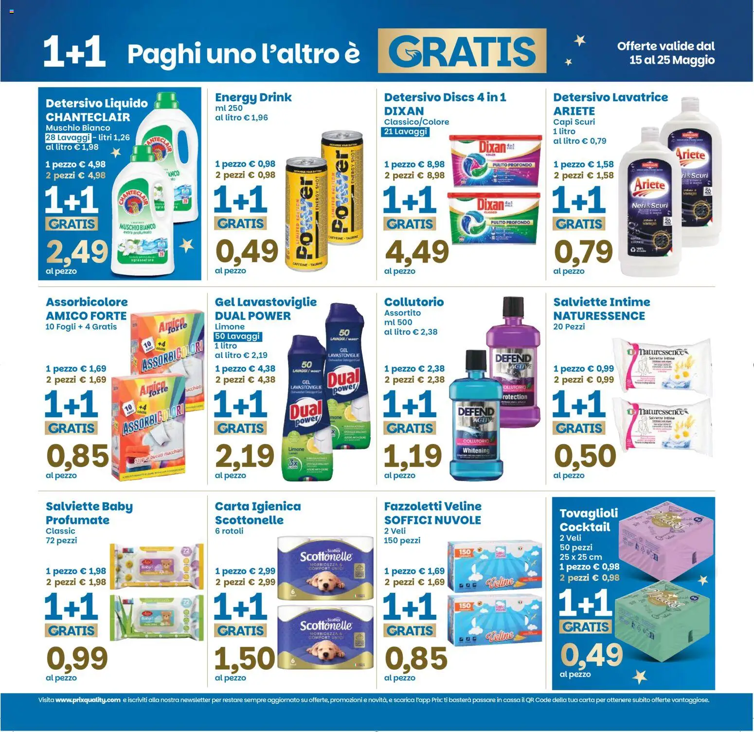Volantino Prix del 15.05.2026 | Pagina: 6 | Prodotti: Collutorio, Sgrassatore, Lavatrice, Lavastoviglie