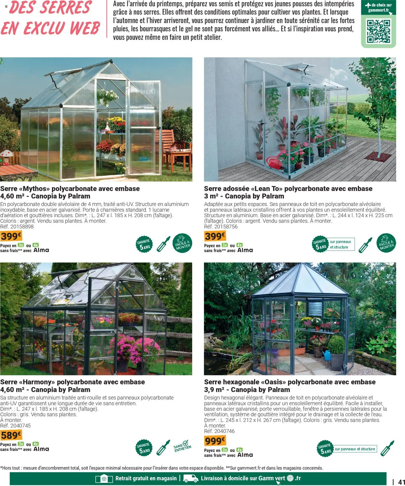 {H1} | Page: 41 | Produits: Plantes, Persiennes, Gouttière, Porte