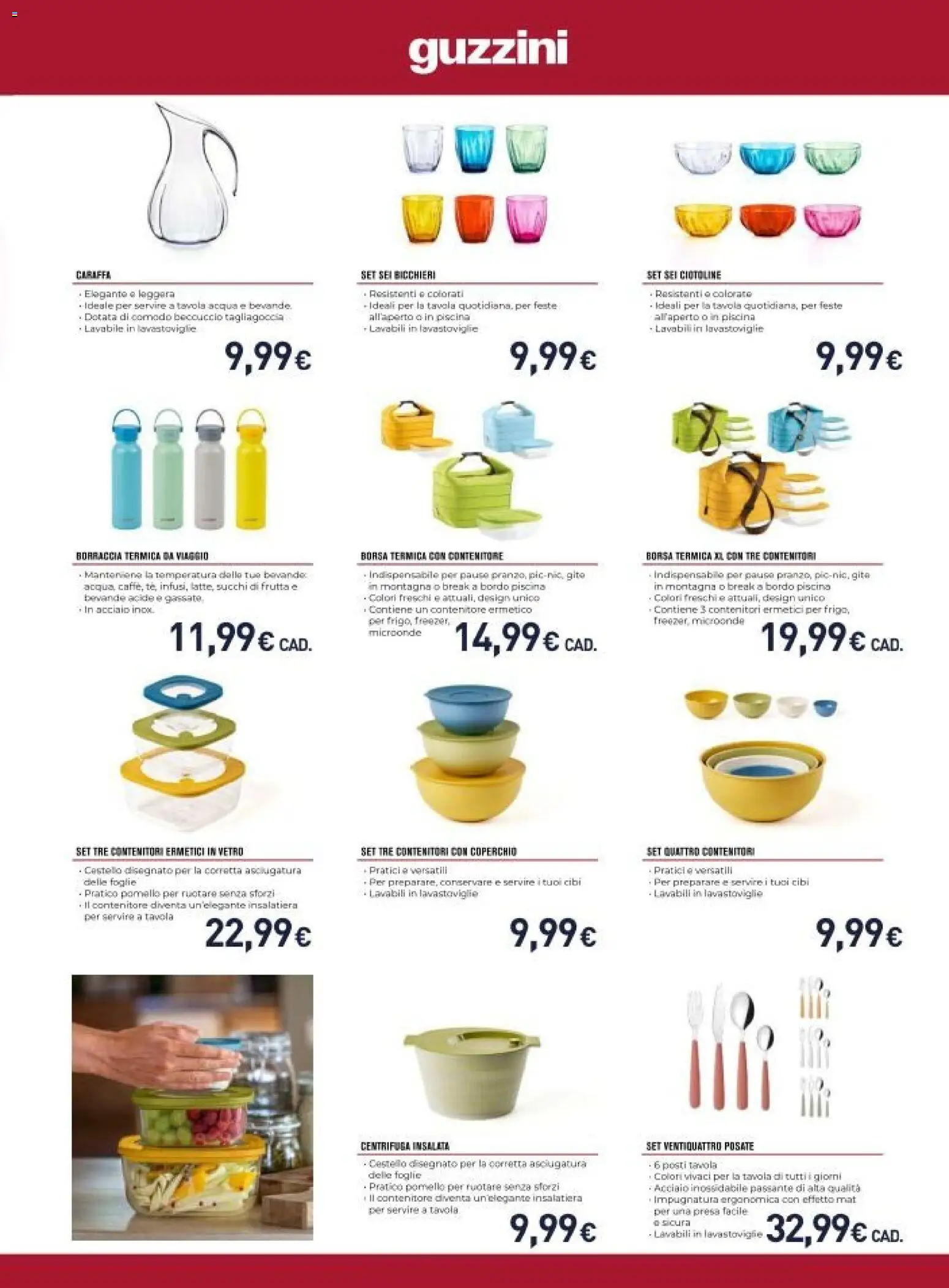 Volantino Unieuro del 27.03.2026 | Pagina: 7 | Prodotti: Centrifuga, Acqua, Contenitore, Borsa