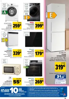Vista previa Hisense, Horno, BI62216AX, 11 funciones de cocción, Modo pizza, Medidas:, 59,5x59,5x56,4 cm válido desde el 10/09/2026 | Página: 85 | Productos: Lavadora, Horno, Lavavajillas, Bandeja