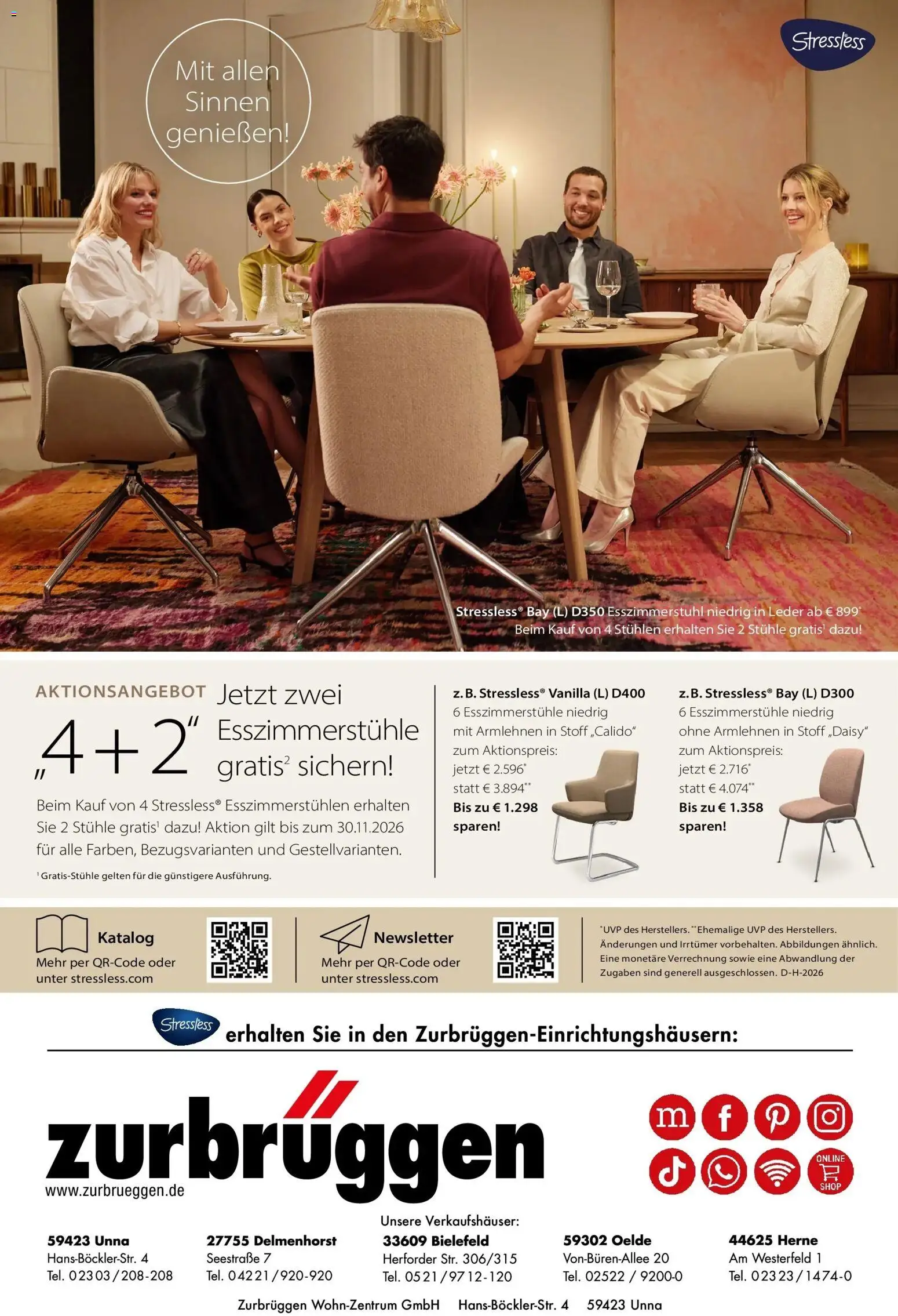Zurbrüggen Stressless (ab 01.10.2026) zum Blättern | Seite: 10 | Produkte: Esszimmerstühle