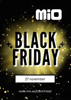 Mio - Black Friday förhandsinformation - Förhandsvisning av reklamblad från butik Mio aktuell från 21/10/2026