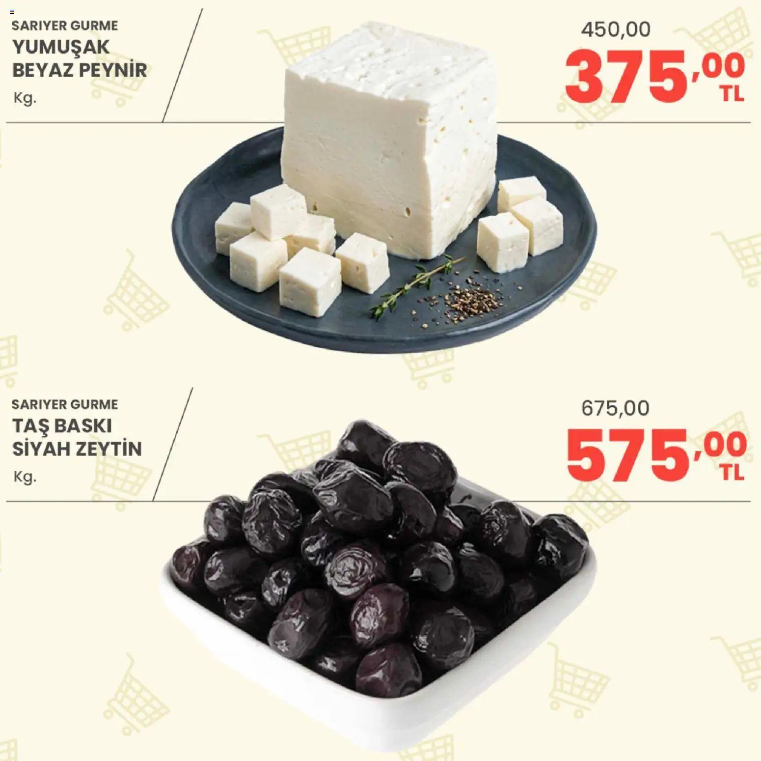 Sarıyer Katalog - 24 Temmuz 2026 tarihinden itibaren geçerlidir | Sayfa: 2 | Ürünler: Baskı, Peynir, Zeytin
