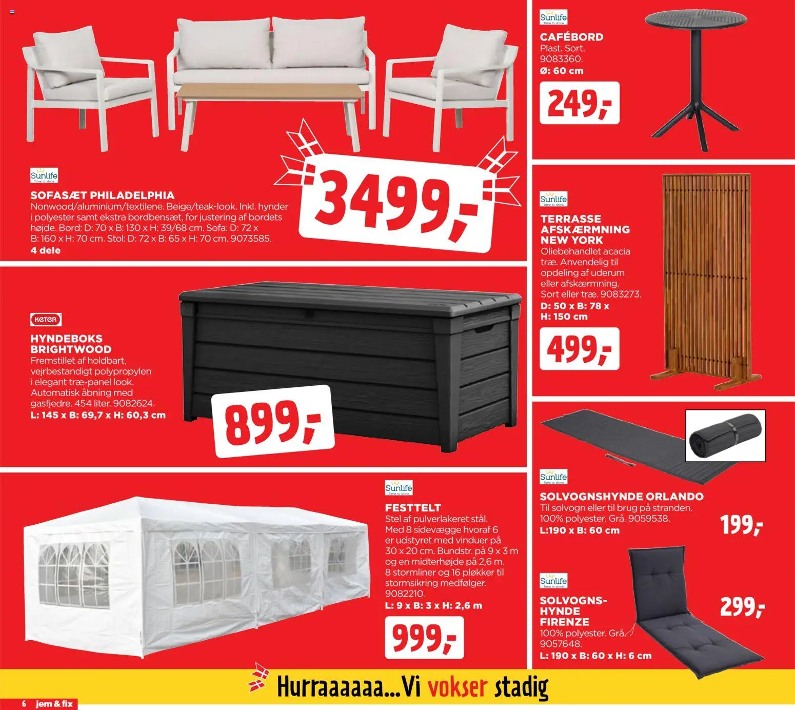 Jem & fix tilbudsavis – gyldig fra 07.06.2026 | Side: 6 | Produkter: Sofa, Solvogn, Bord, Stol