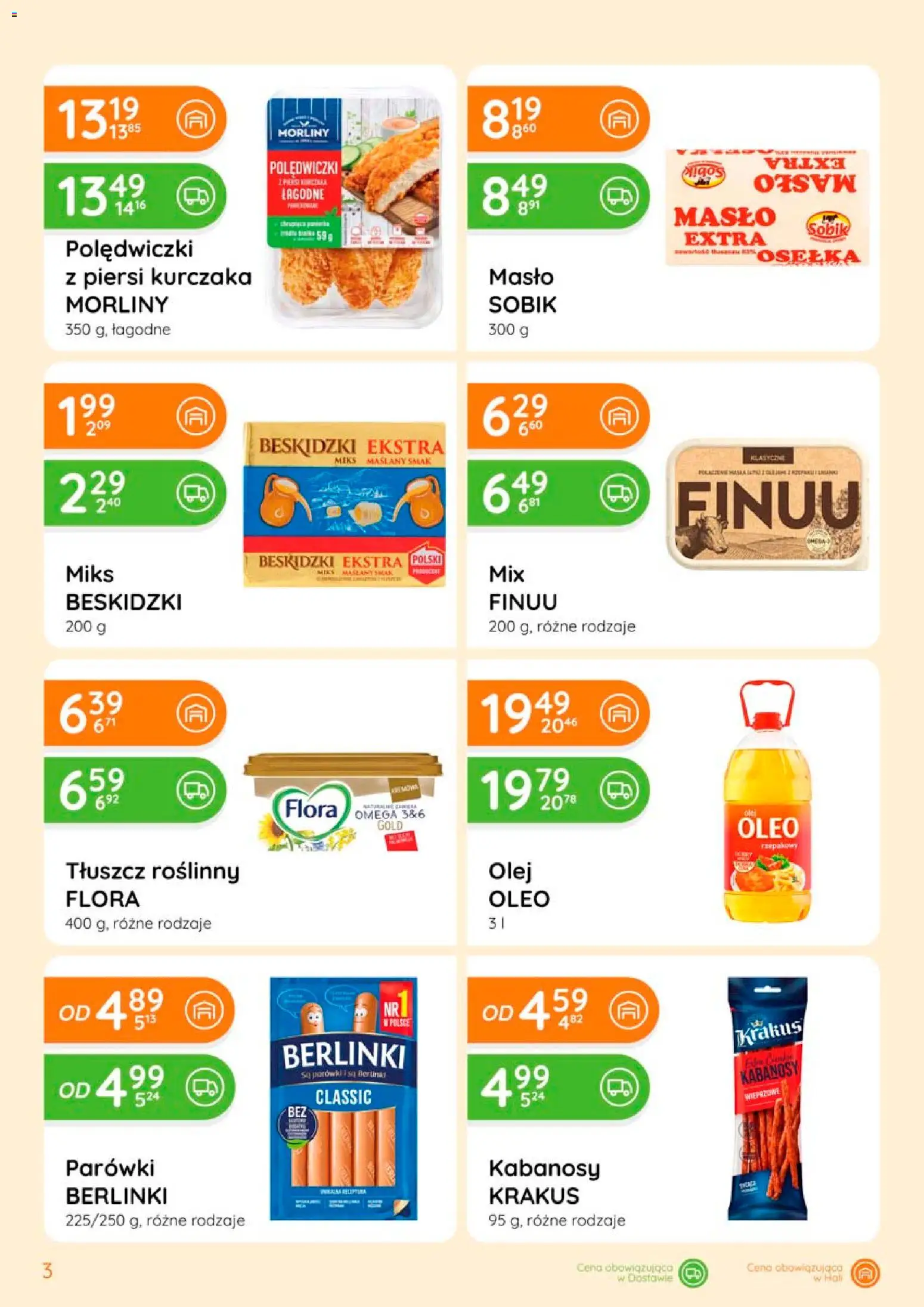 Eurocash gazetka - Ofensywa Spożywcza od 06.08.2026 | Strona: 3 | Produkty: Piersi, Polędwiczki, Omega, Masło