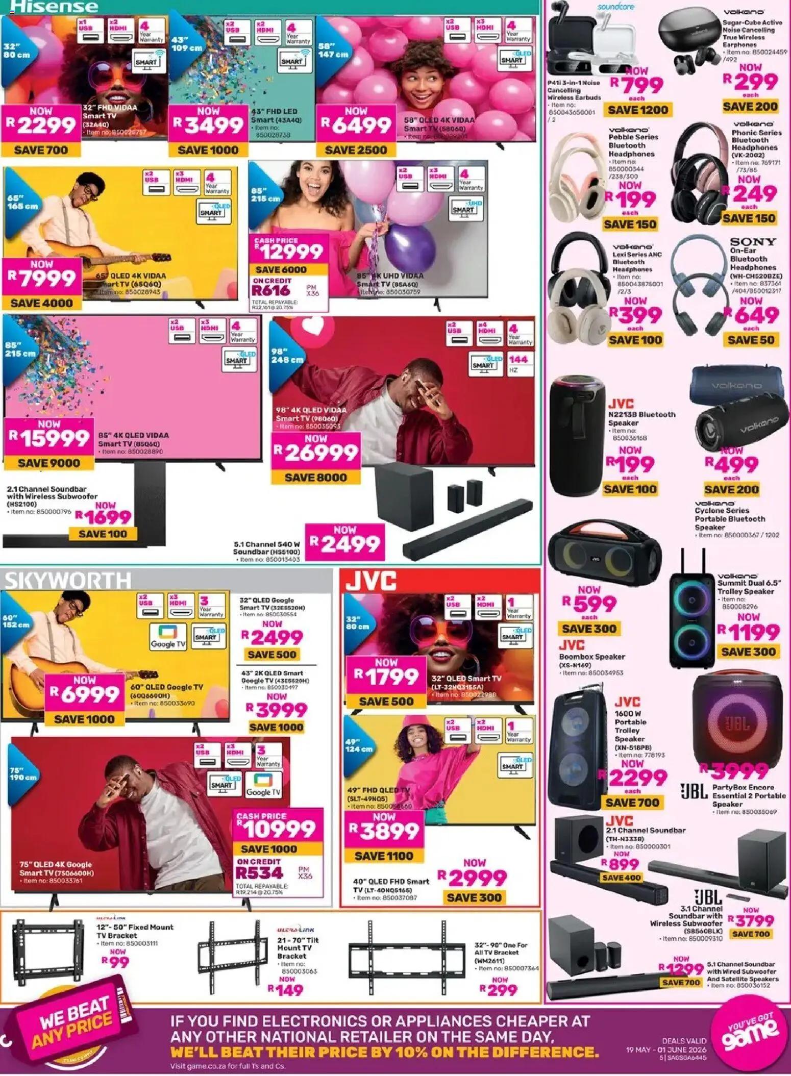 Game - 56 Years In The Game valid from 19.05.2026 | Page: 5 | Products: Speaker, Tv, Game, Satellite