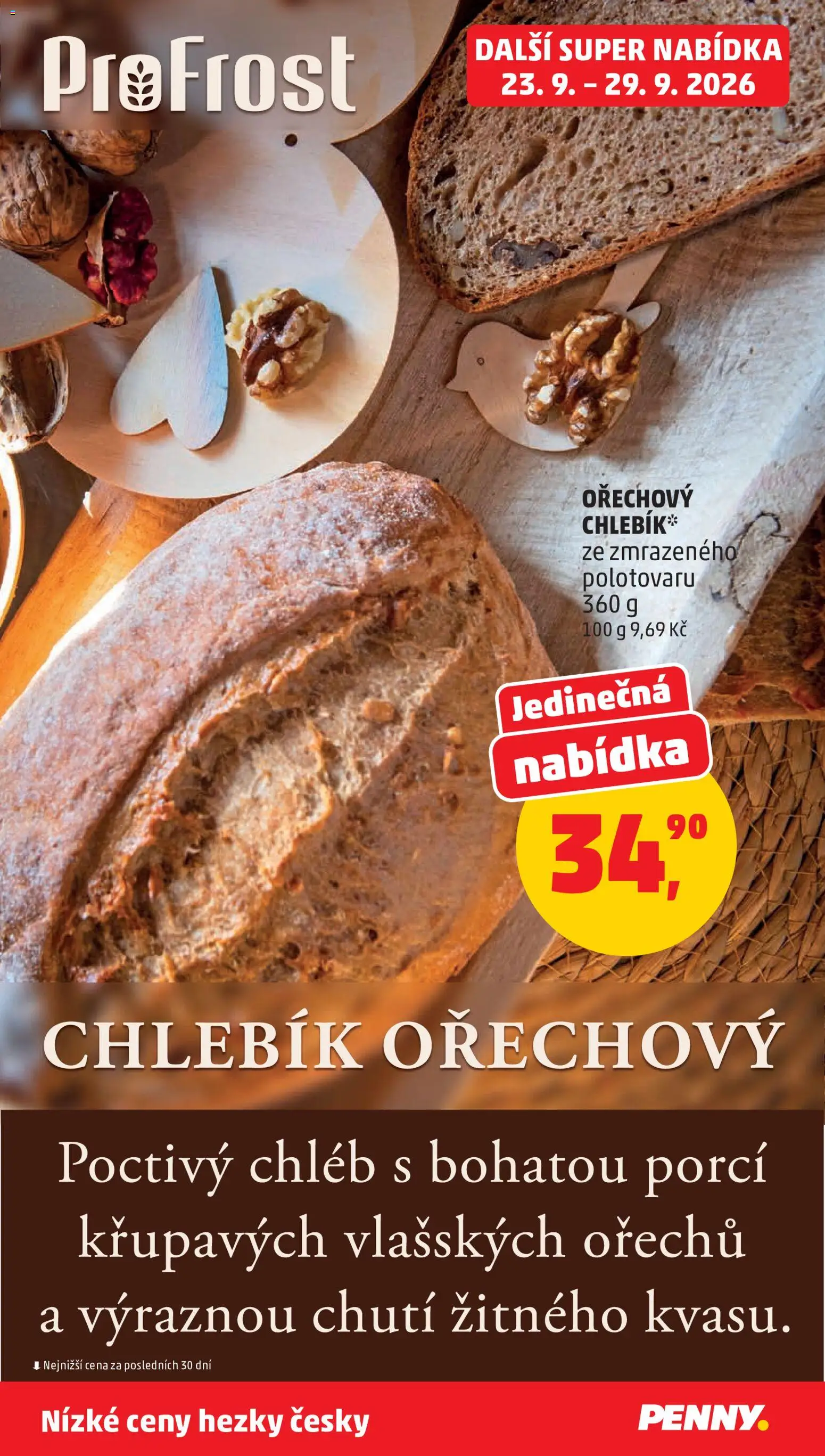 Penny Market leták od 23.09.2026 | Strana: 34 | Produkty: Chléb