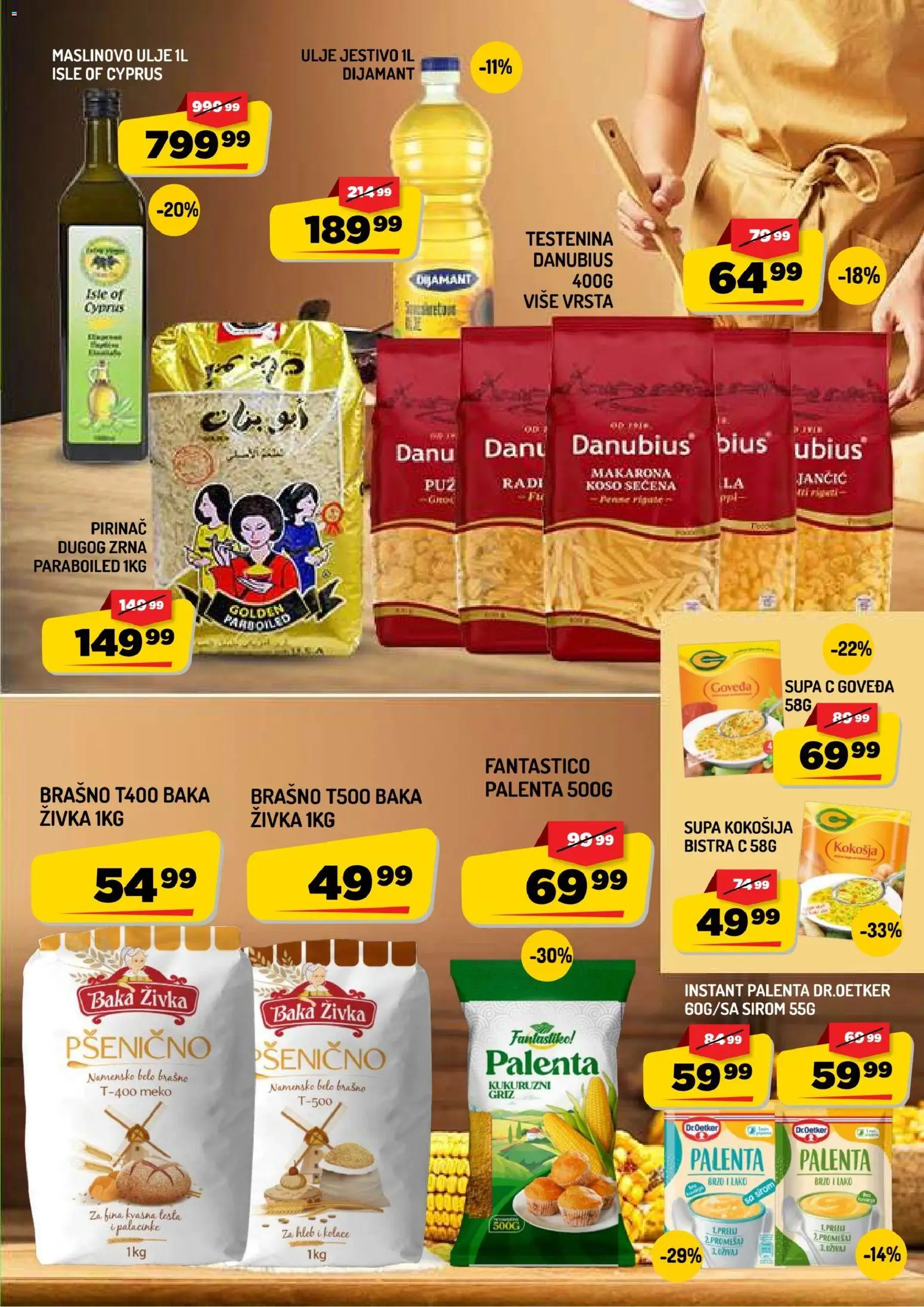 Aman katalog - važi od 28.08.2026 | Strana: 9 | Proizvode: Palenta, Brašno, Ulje, Maslinovo ulje