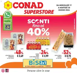 Anteprima del volantino Conad - Sconti fino al 40% valido a partire dal 16.06.2026