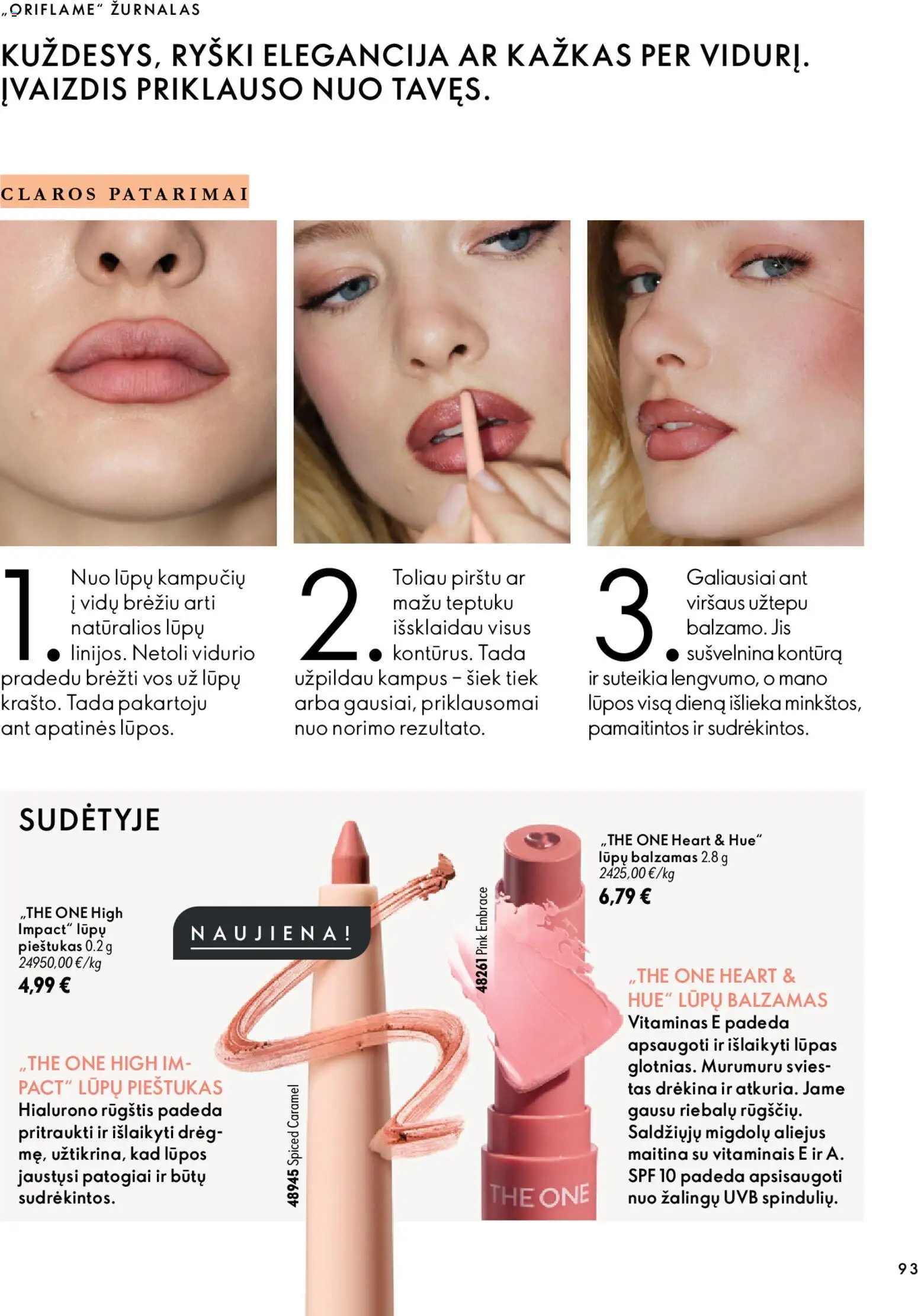Oriflame akcijos nuo 2026.10.07 | Puslapis: 93 | Prekių: Balzamas, Aliejus