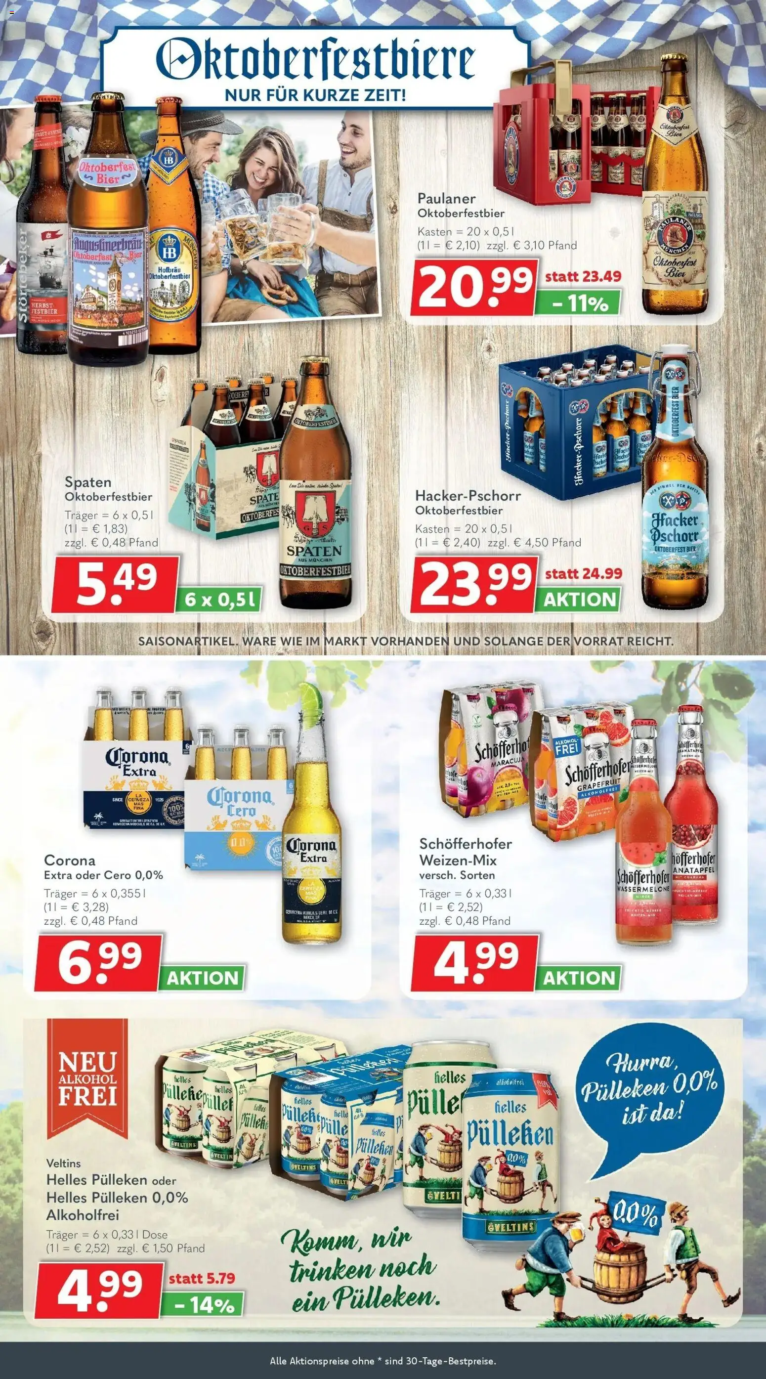 Getränkeland Prospekt Ahrensburg (ab 14.09.2026) zum Blättern | Seite: 4 | Produkte: Bier, Alkohol, Paulaner, Veltins