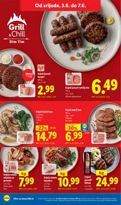 Svježa mlada teletina za pečenje, cca 2 kg, Rebra, prsa i flam - Pregled kataloga iz trgovine Lidl, vrijedi od 01.06.2026 | Stranica: 54