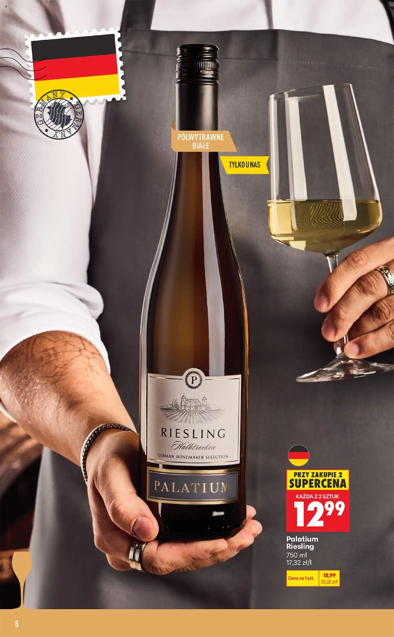 Biedronka gazetka - Czas na toast od 07.09.2026 | Strona: 8 | Produkty: Riesling