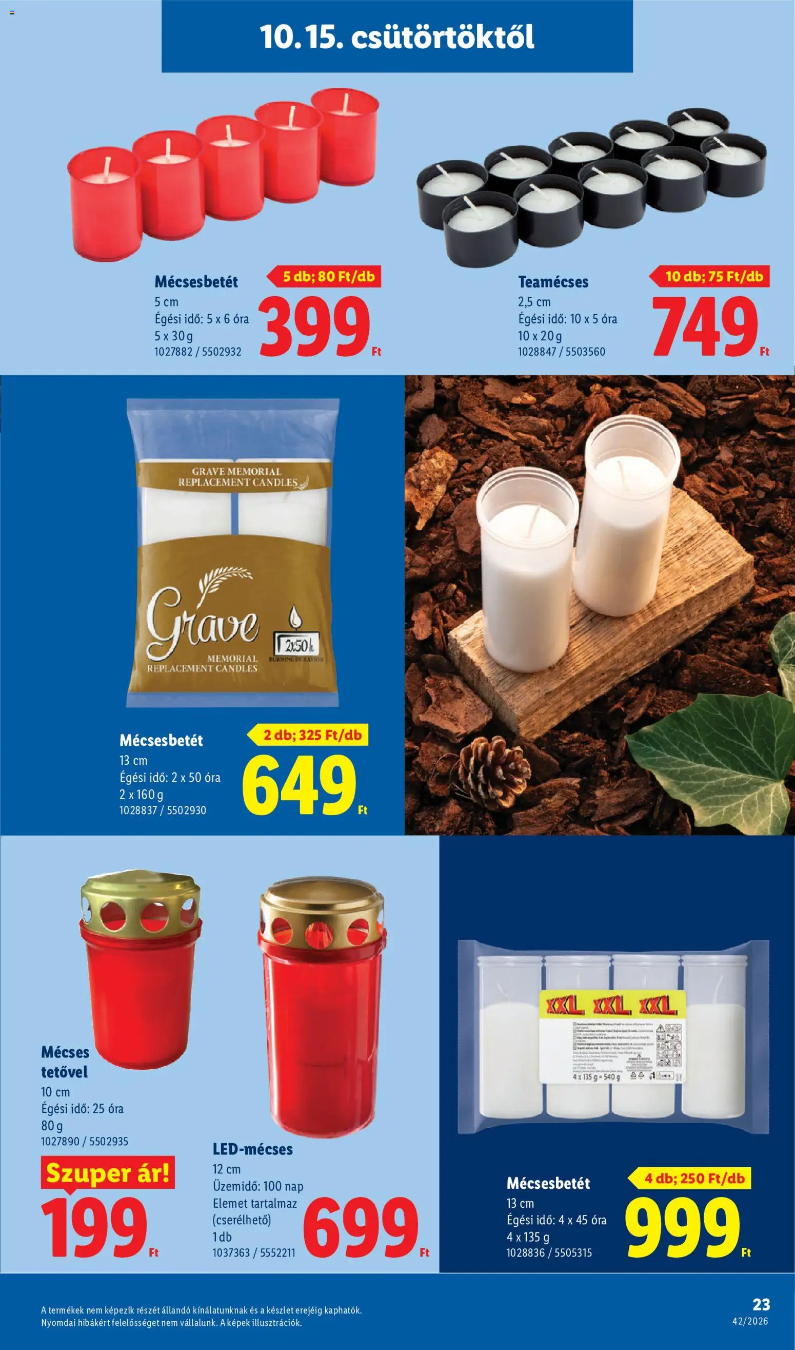 Lidl akciós ujság - amely érvényes a következő dátumtól: 2026.10.15. | Oldal: 23