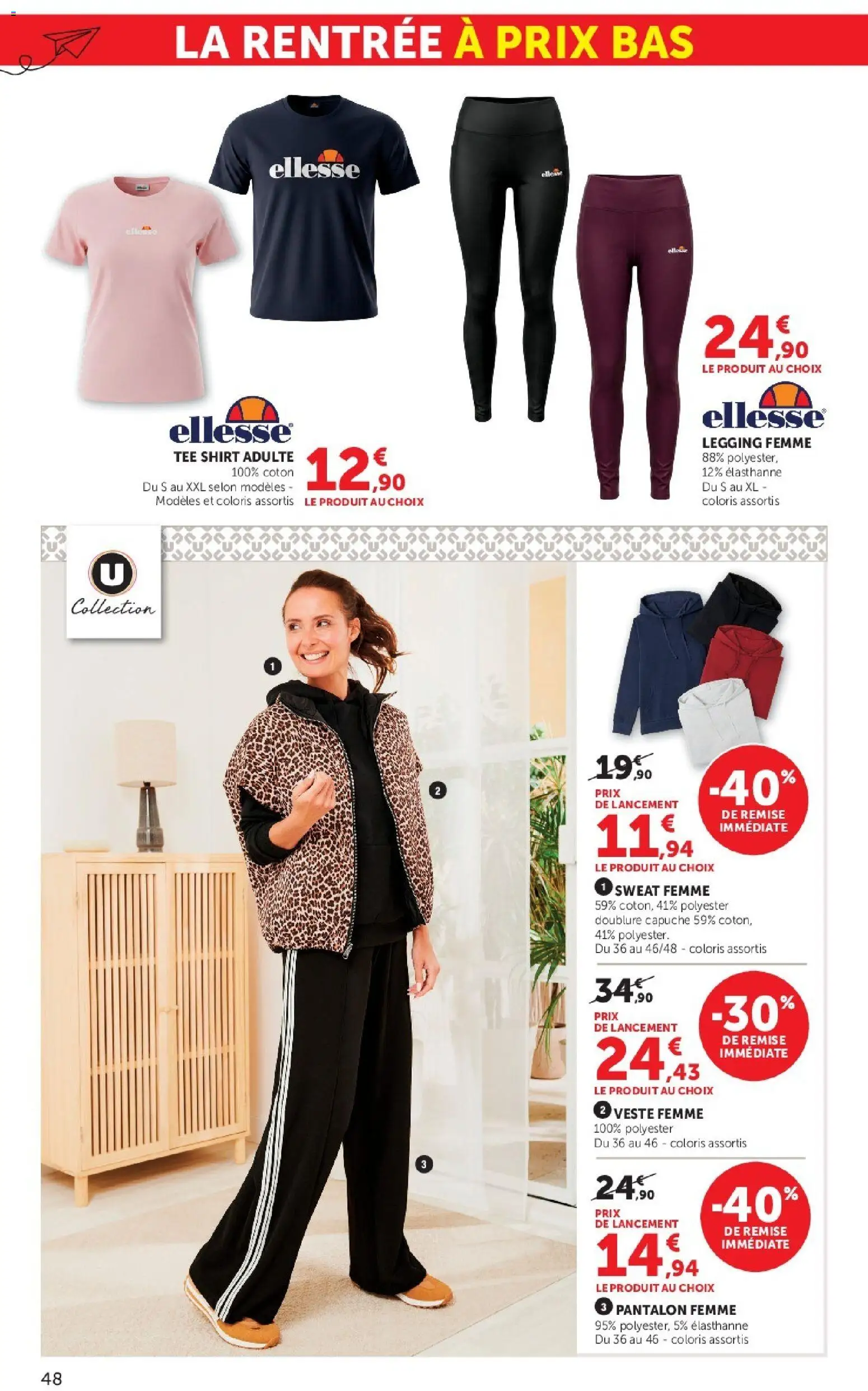 {H1} | Page: 48 | Produits: Coton, Veste, Pantalon, Legging