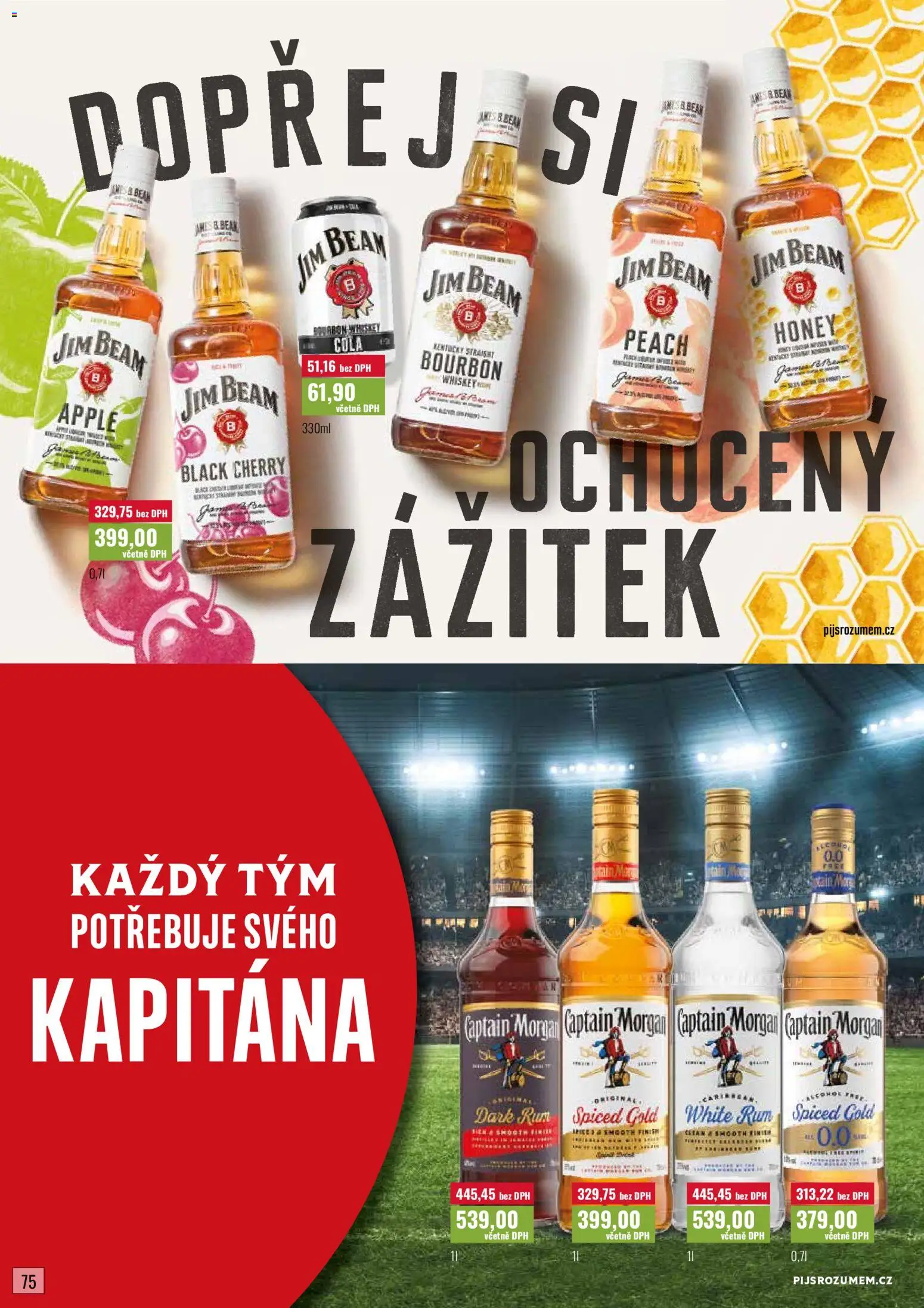Ratio leták od 01.07.2026 | Strana: 76 | Produkty: Whiskey, Morgan, Jim Beam, Bourbon