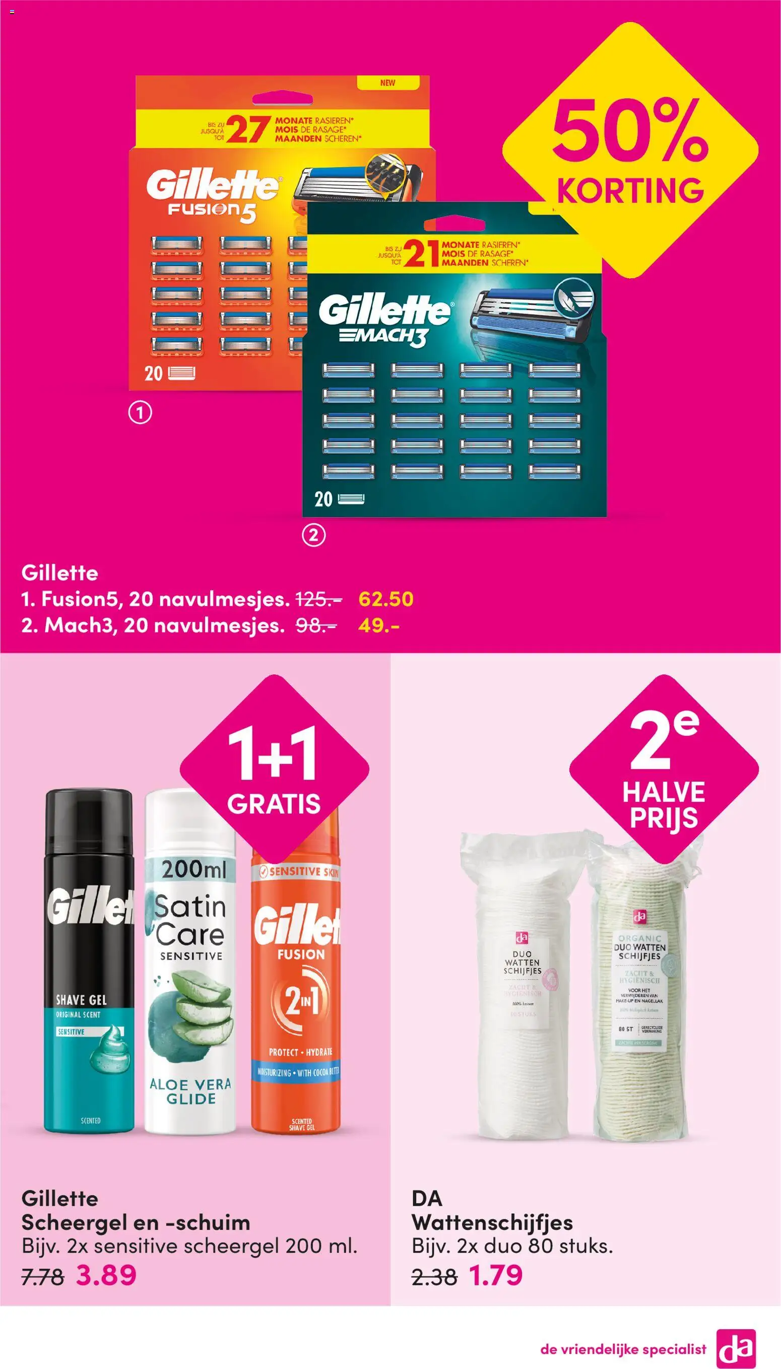{H1} | Pagina: 19 | Producten: Watten, Gel, Aloë Vera, Nagellak