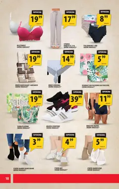 Pogląd oferty "Arhelan gazetka" - ważna od 31.07.2026 | Strona: 18 | Produkty: Spodnie, Biustonosz, Torba, Bokserki męskie