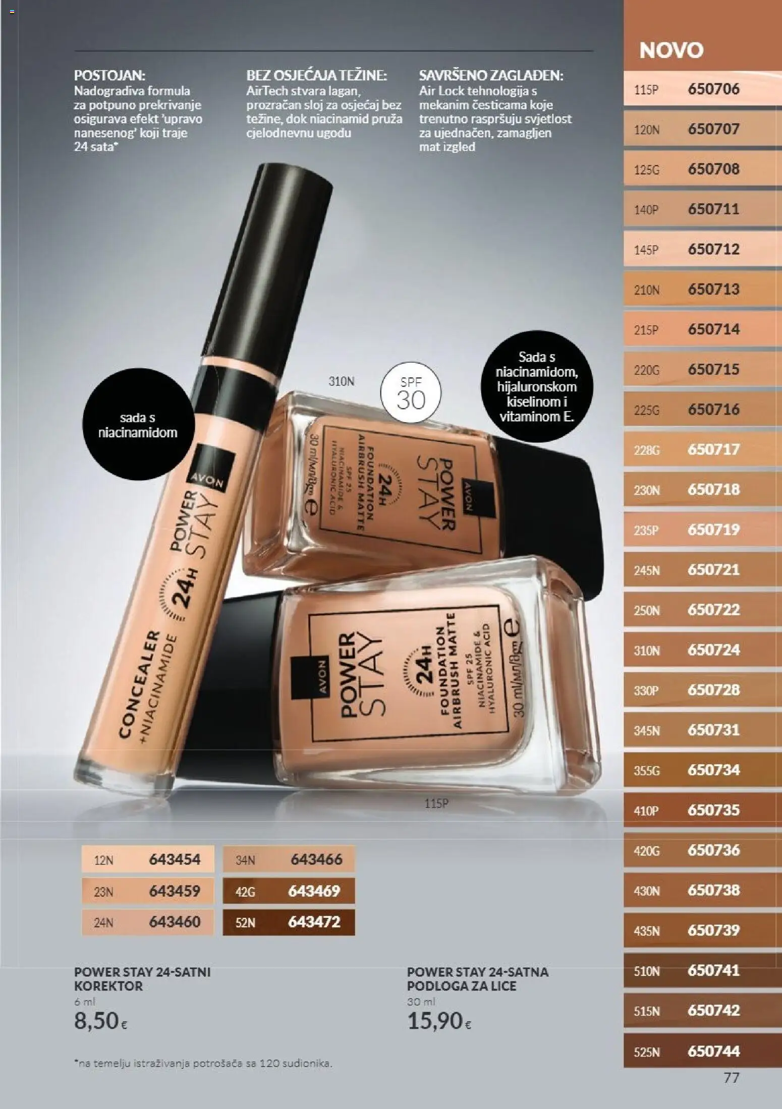 Avon katalog | vrijedi od 01.11.2026 | Stranica: 77 | Proizvodi: Concealer, Podloga, Korektor