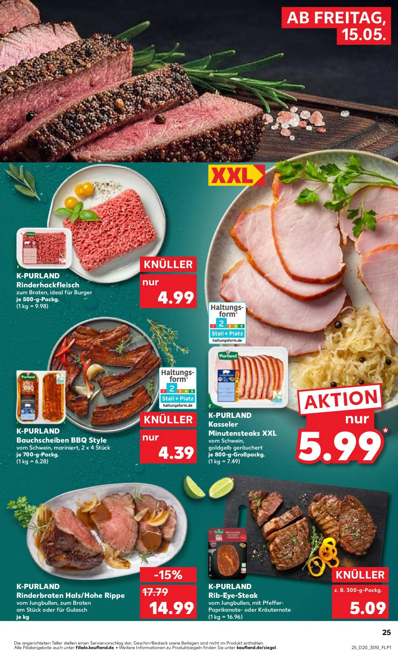Kaufland Prospekt Zeitz	 – gültig ab 15.05.2026 | Seite: 25 | Produkte: Rinderbraten, Gulasch, Pfeffer, Steak