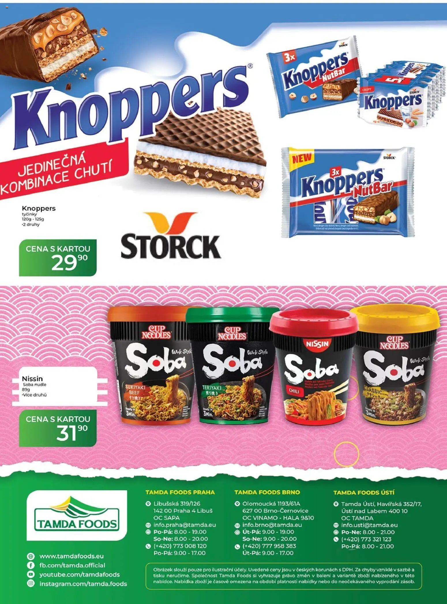 Tamda Foods leták od 17.06.2026 | Strana: 64 | Produkty: Knoppers, Tyčinky, Soba nudle, Nudle