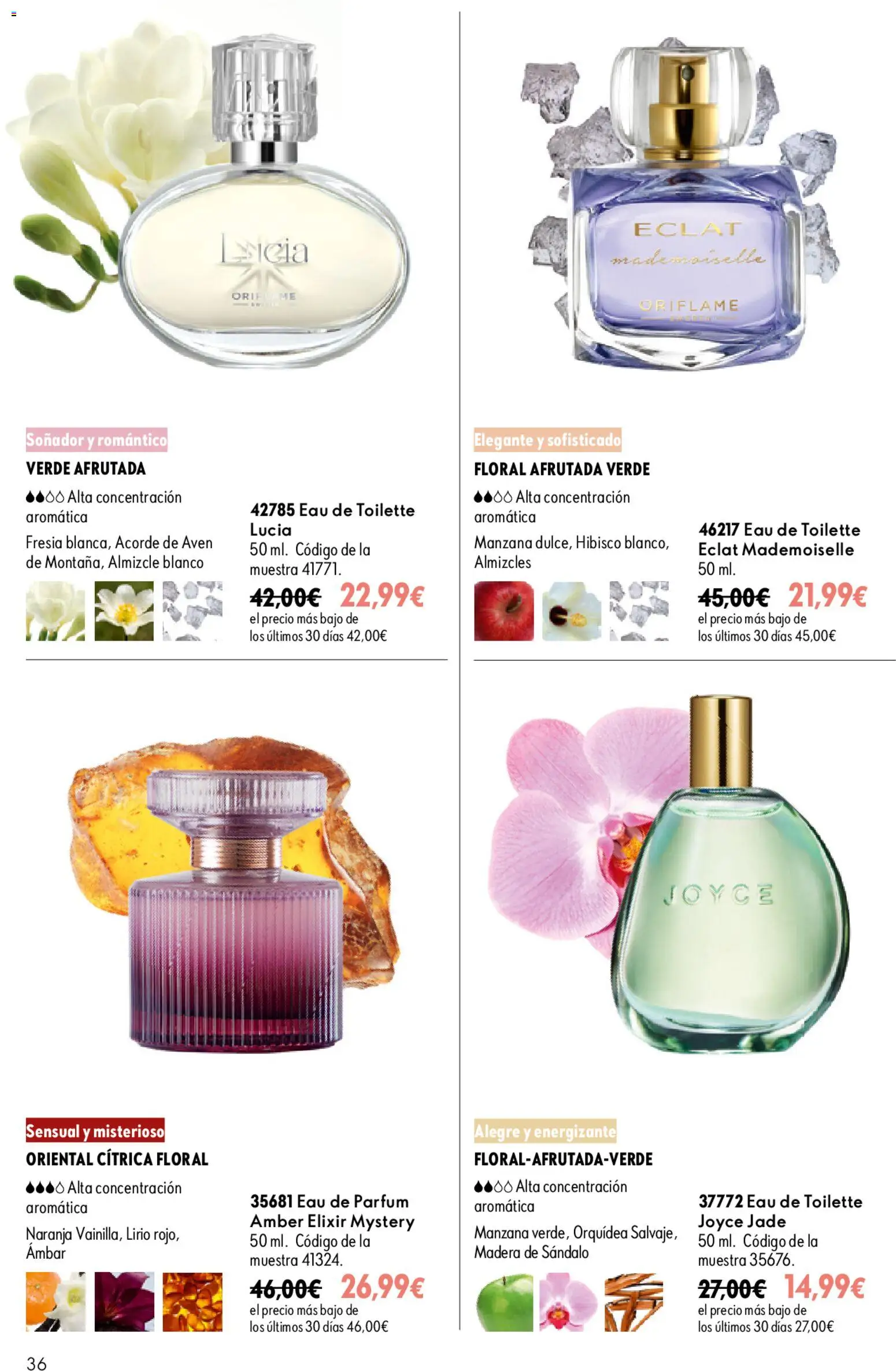 Oriflame - Catálogo Campaña 13 │ válido desde el 16/09/2026 | Página: 36 | Productos: Eau de toilette, Orquídea, Manzana, Eau de parfum