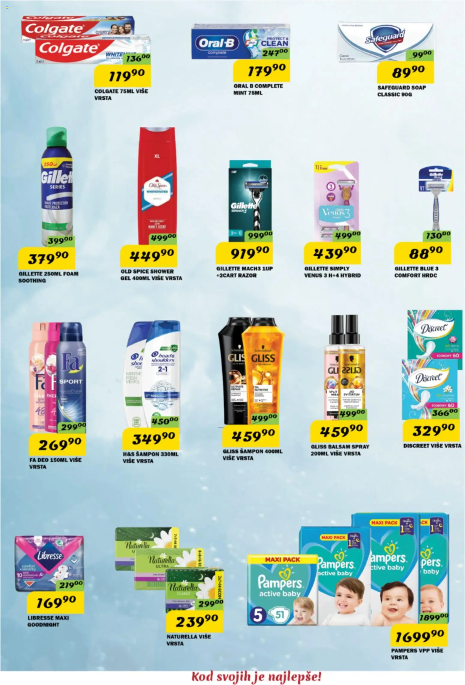 VP Dima katalog - važi od 16.07.2026 | Strana: 10 | Proizvode: Colgate, Gillette, Pampers, Šampon