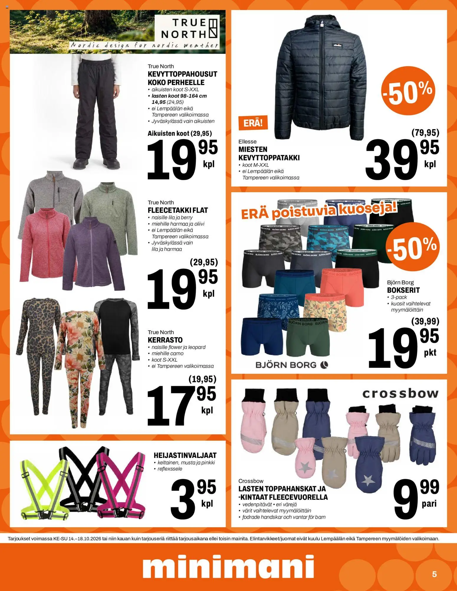 Minimani tarjoukset – voimassa 14/10/2026 alkaen | Sivu: 5 | Tuotteet: Bokserit
