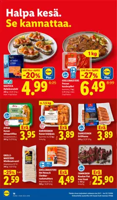 Lidl-mainoslehti voimassa 16/07/2026 alkaen | Sivu: 24 | Tuotteet: Grilli, Cheddar, Hunaja