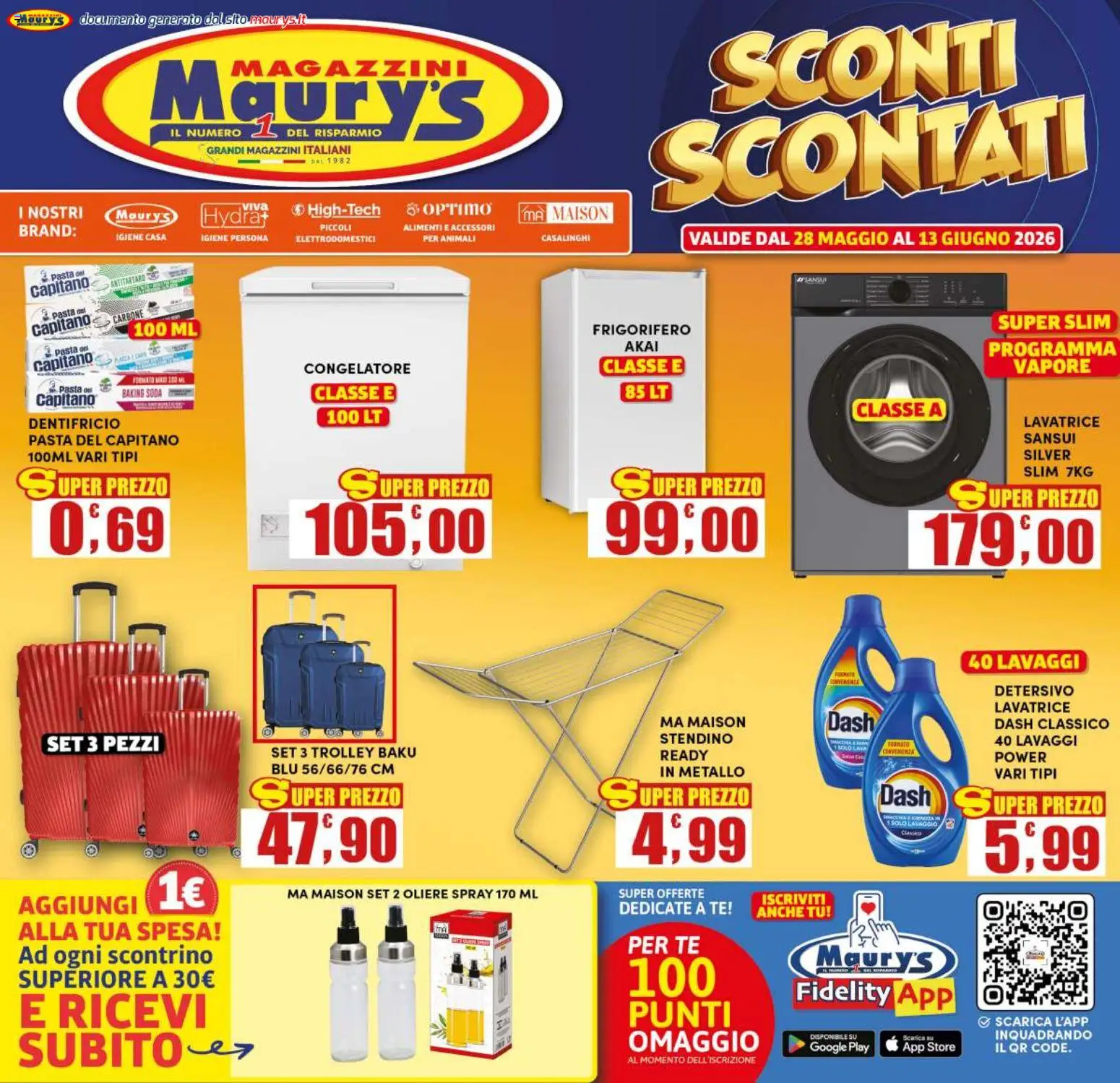 Volantino Maury's del 28.05.2026 | Pagina: 1