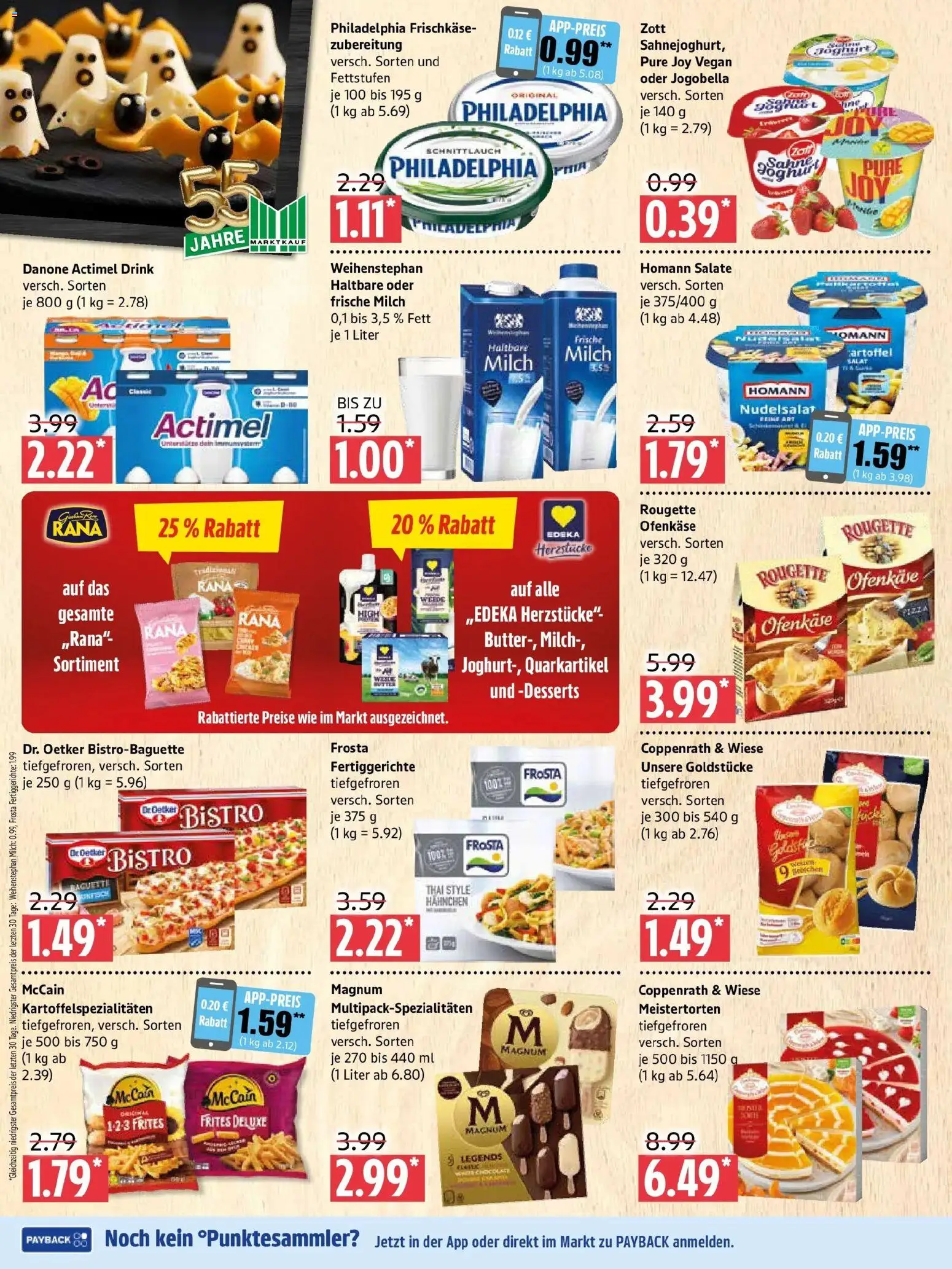 Marktkauf Prospekt Prenzlau – gültig ab 26.10.2026 | Seite: 4 | Produkte: Milch, Sahne, Salat, Frischkase