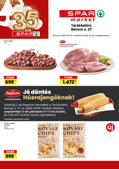 Spar Market akciós újság Törökbálint - amely érvényes a következő dátumtól: 2026.09.10.