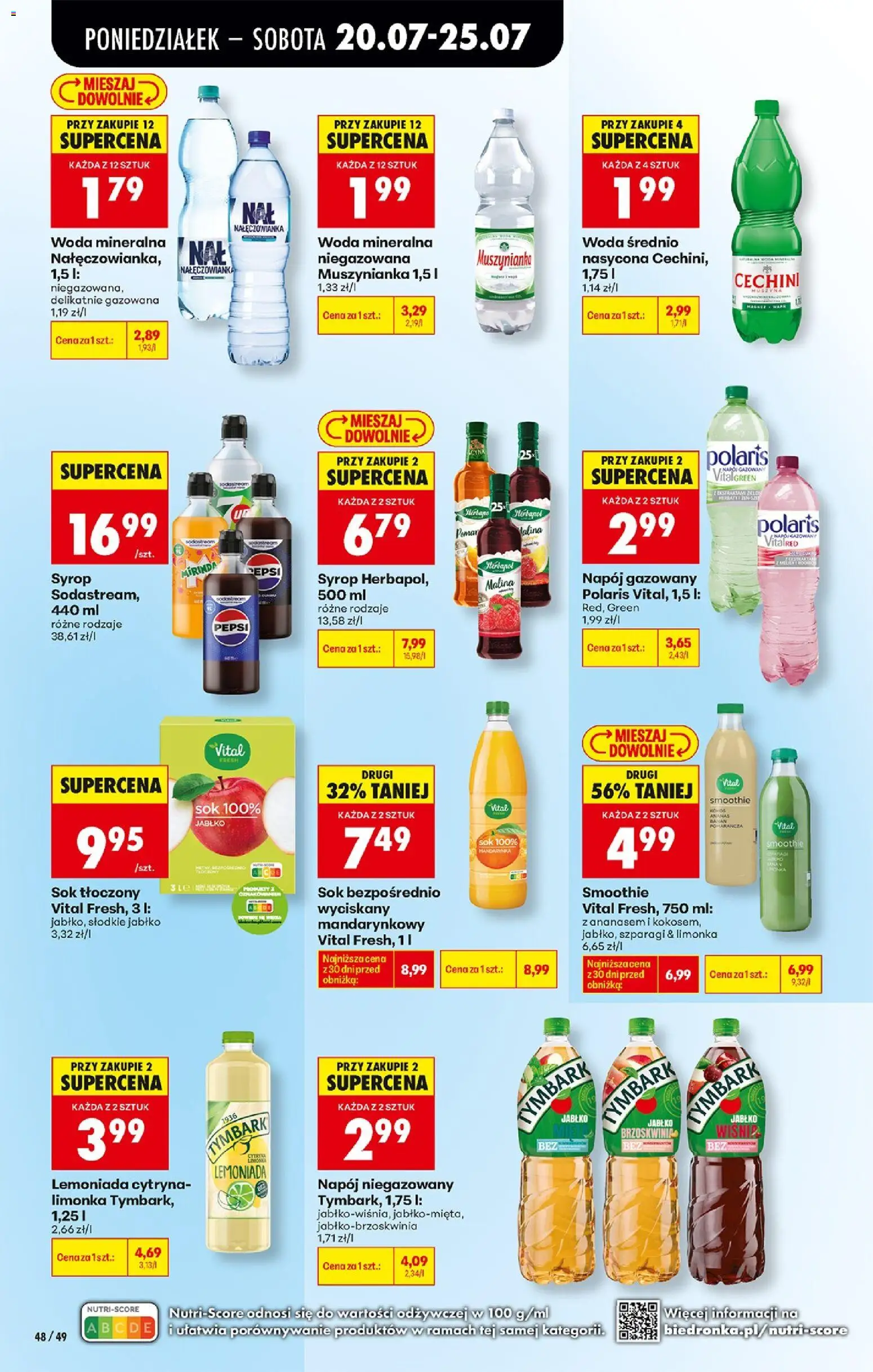 Biedronka Polsko leták od 20.07.2026 | Strana: 64 | Produkty: Ananas, Mirinda, Sodastream, Smoothie