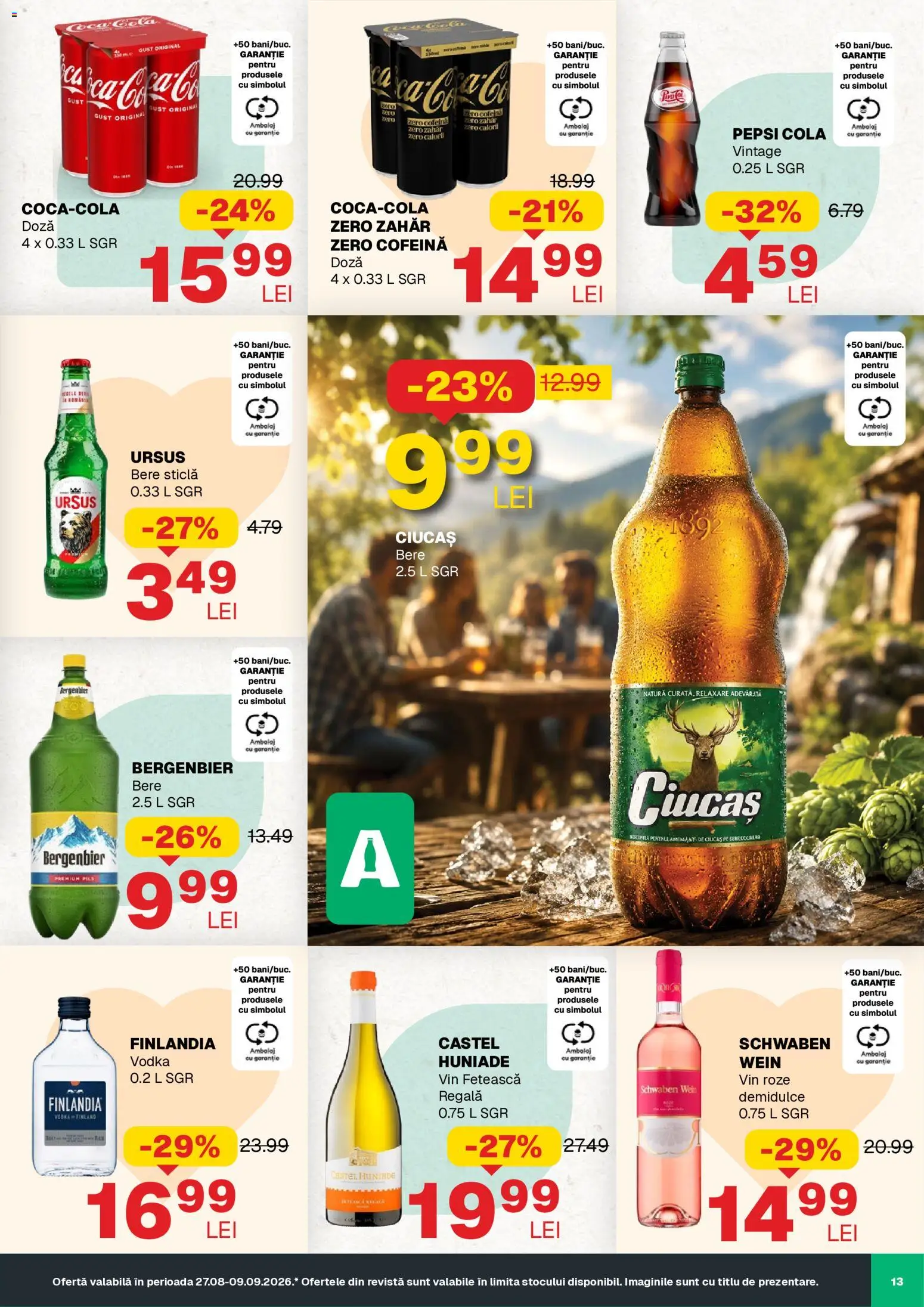 Noul catalog Annabella – valabil de la 27.08.2026 | Pagină: 13 | Produse: Finlandia, Bere, Bergenbier, Zahăr
